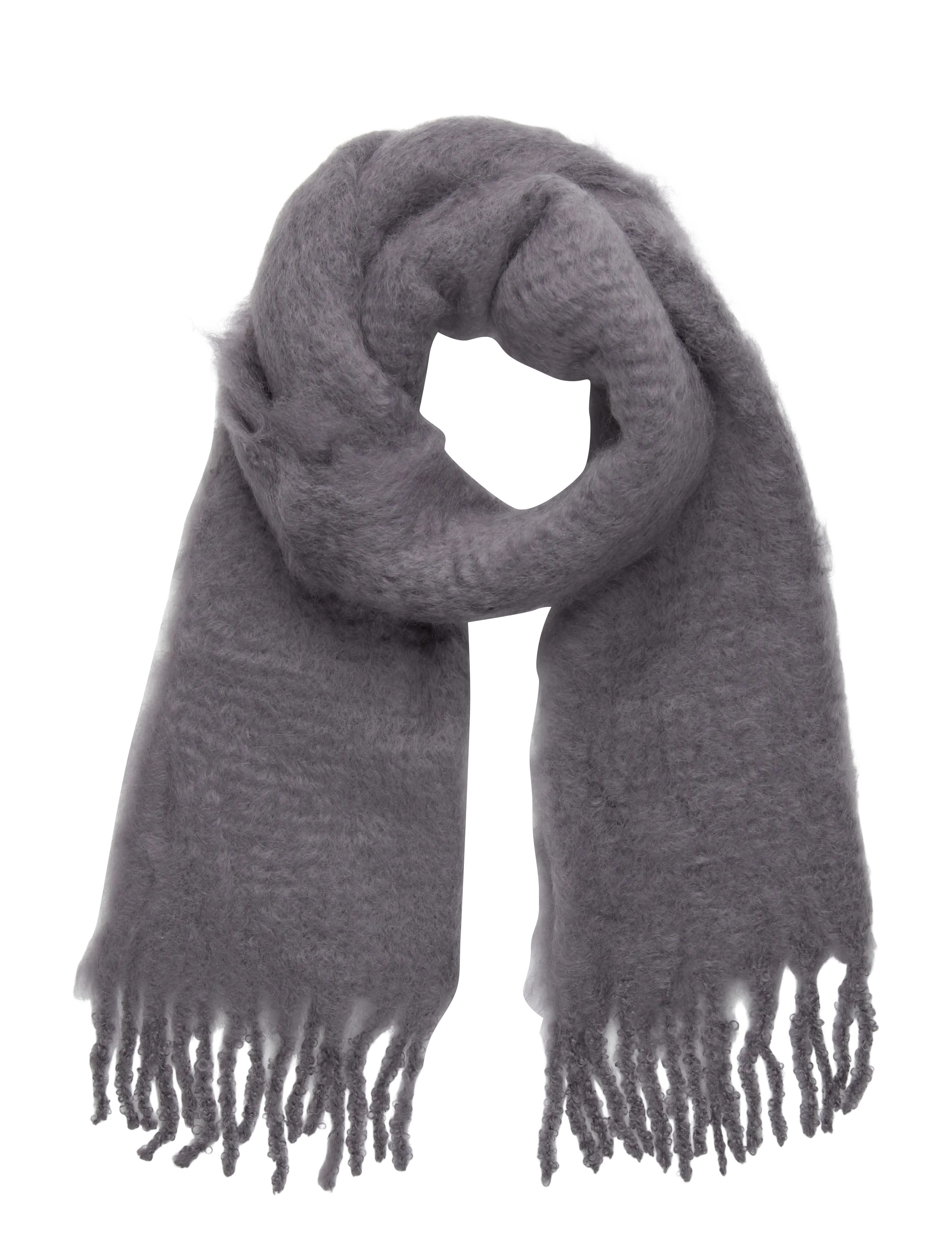 Balmuir Aurora kid mohair scarf - Balmuir - GREY MELANGE / grey