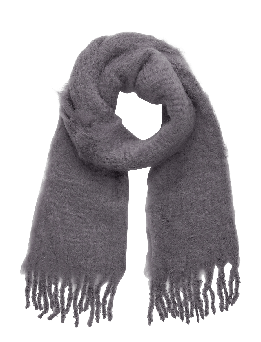 Balmuir - Aurora kid mohair scarf - halstørklæder - grey melange - 0