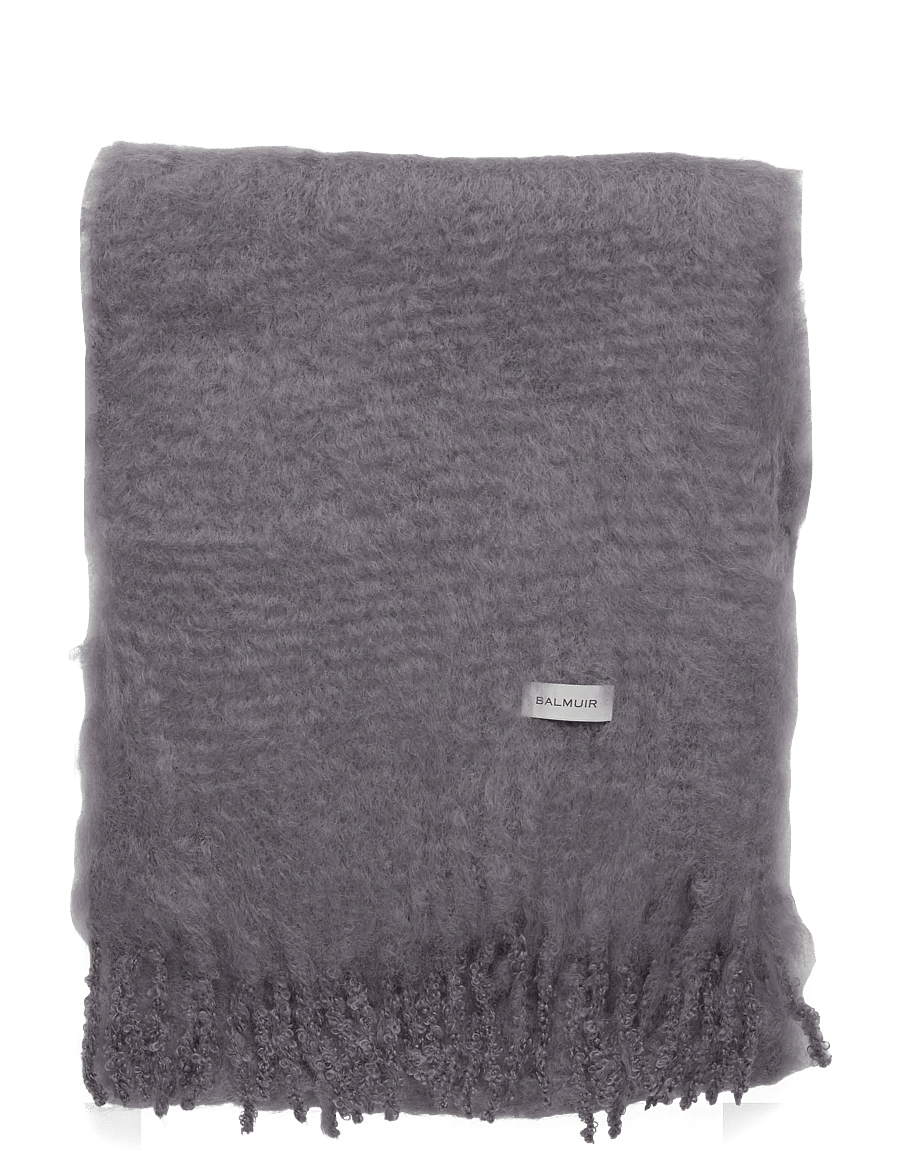 Balmuir - Aurora kid mohair scarf - halstørklæder - grey melange - 1