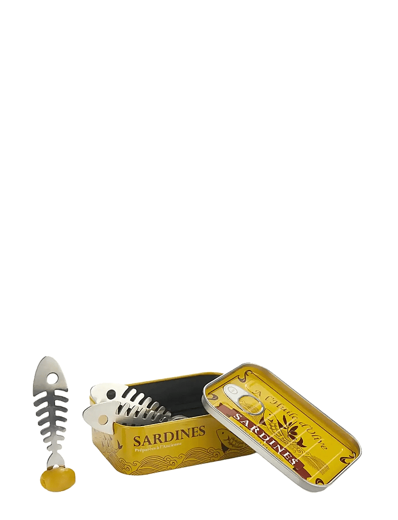 Balvi - Snack fork, Sardines, x6, tin - kahvlid - yellow - 0