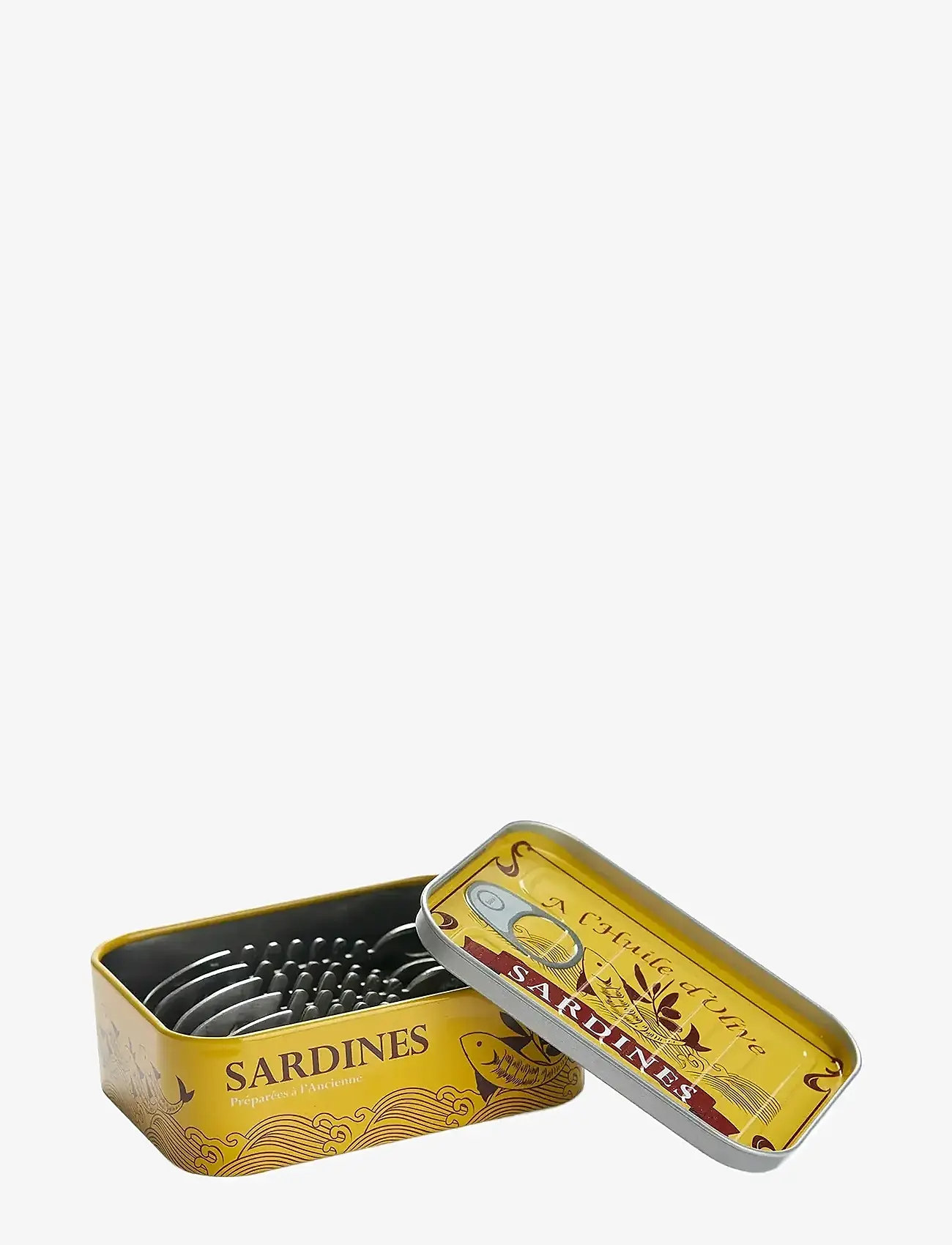 Balvi - Snack fork, Sardines, x6, tin - kahvlid - yellow - 2