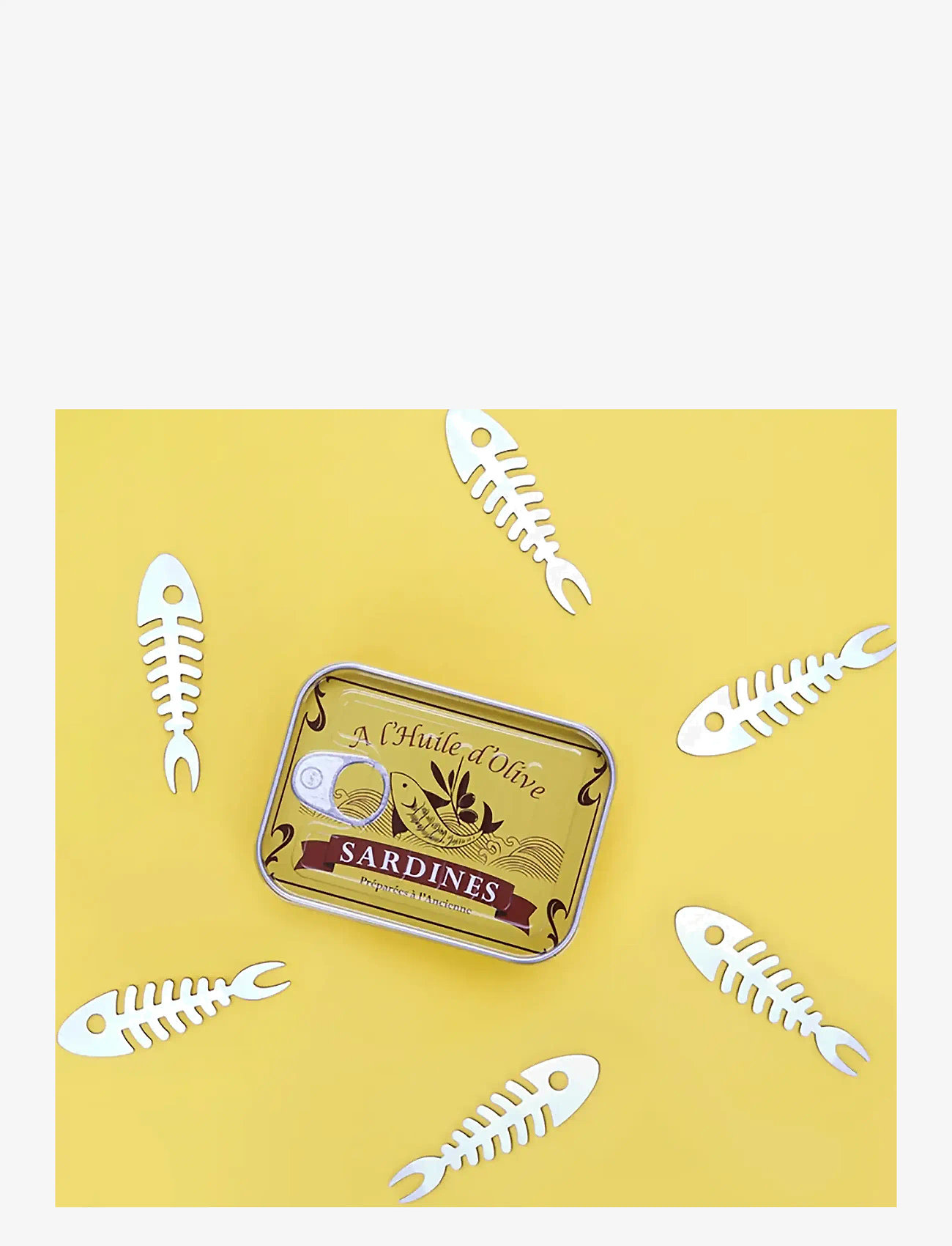 Balvi - Snack fork, Sardines, x6, tin - kahvlid - yellow - 4