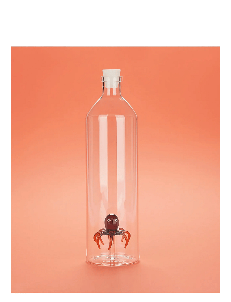 Balvi - Bottle Atlantis, Octopus 1.2l, Borosilicate glass - termosed ja veepudelid - transparant/ brown - 4