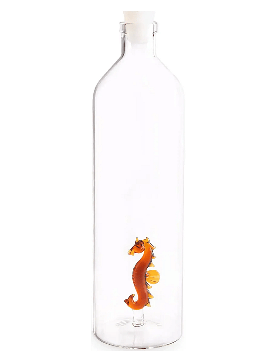 Balvi - Bottle, Atlantis Seahorse,1.2 L,borosilicate - transparant/ brown - 0