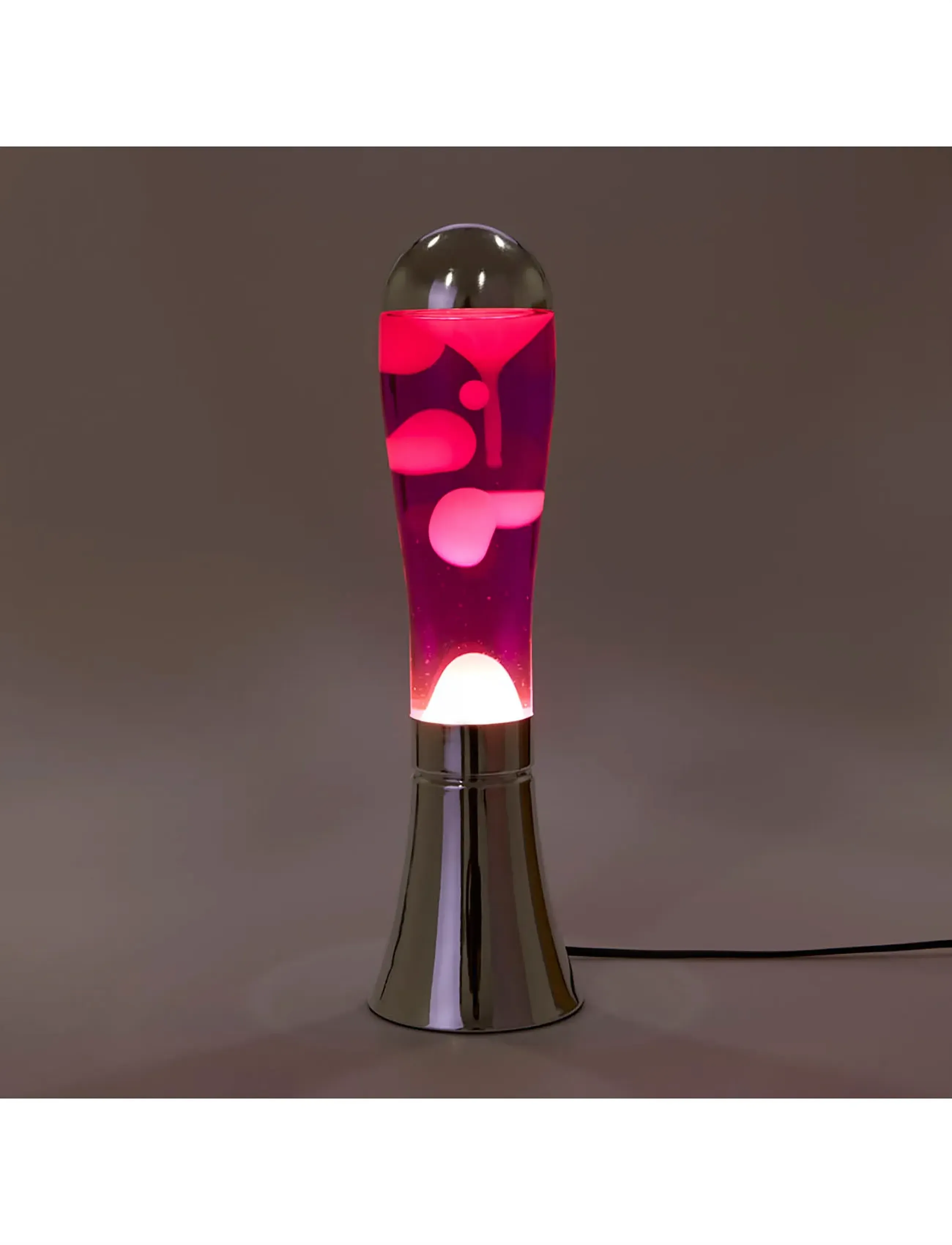 Balvi - Lava Lamp Magma - schreibtisch- & tischlampen - silver /pink - 3