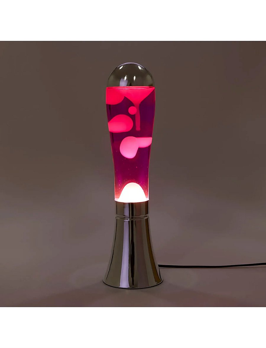 Balvi - Lava Lamp Magma - schreibtisch- & tischlampen - silver /pink - 3