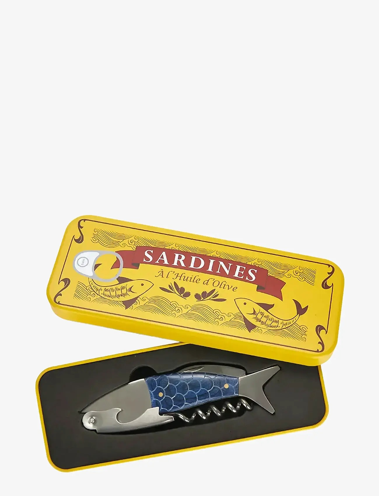 Balvi - Proptrækker-sardiner, blikæske - oplukkere & vinpropper - yellow - 1