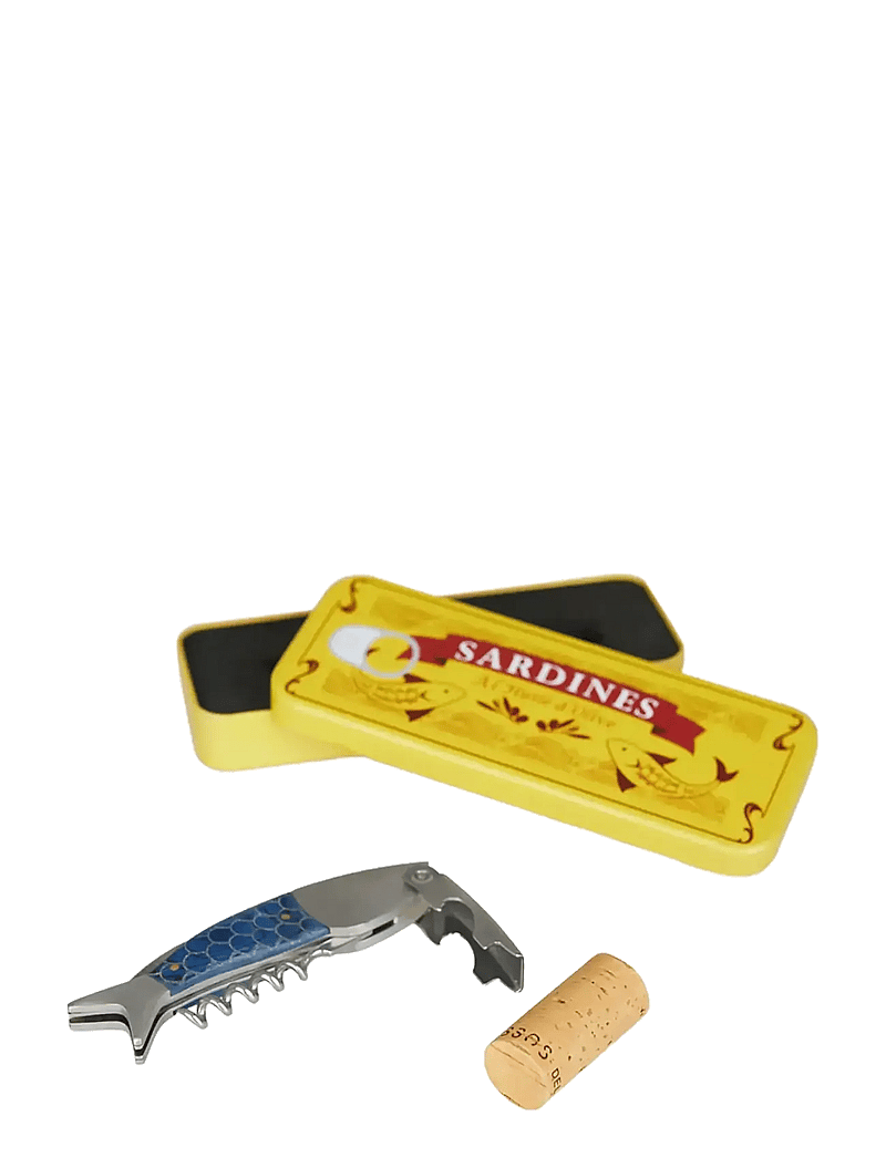Balvi - Corkscrew Sardines ,tin - flaschenöffner & weinverschlüsse - yellow - 2