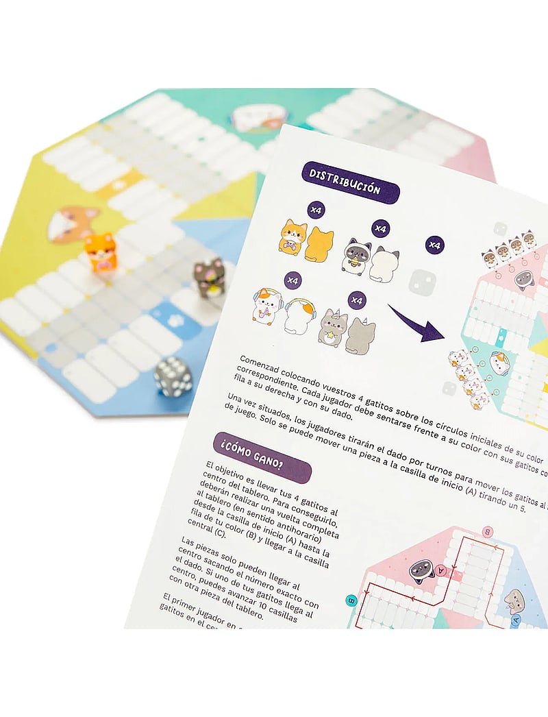 Balvi - Ludo Board Game,Kawaii Purrchisi - osta hinna alusel - pastel colored - 0