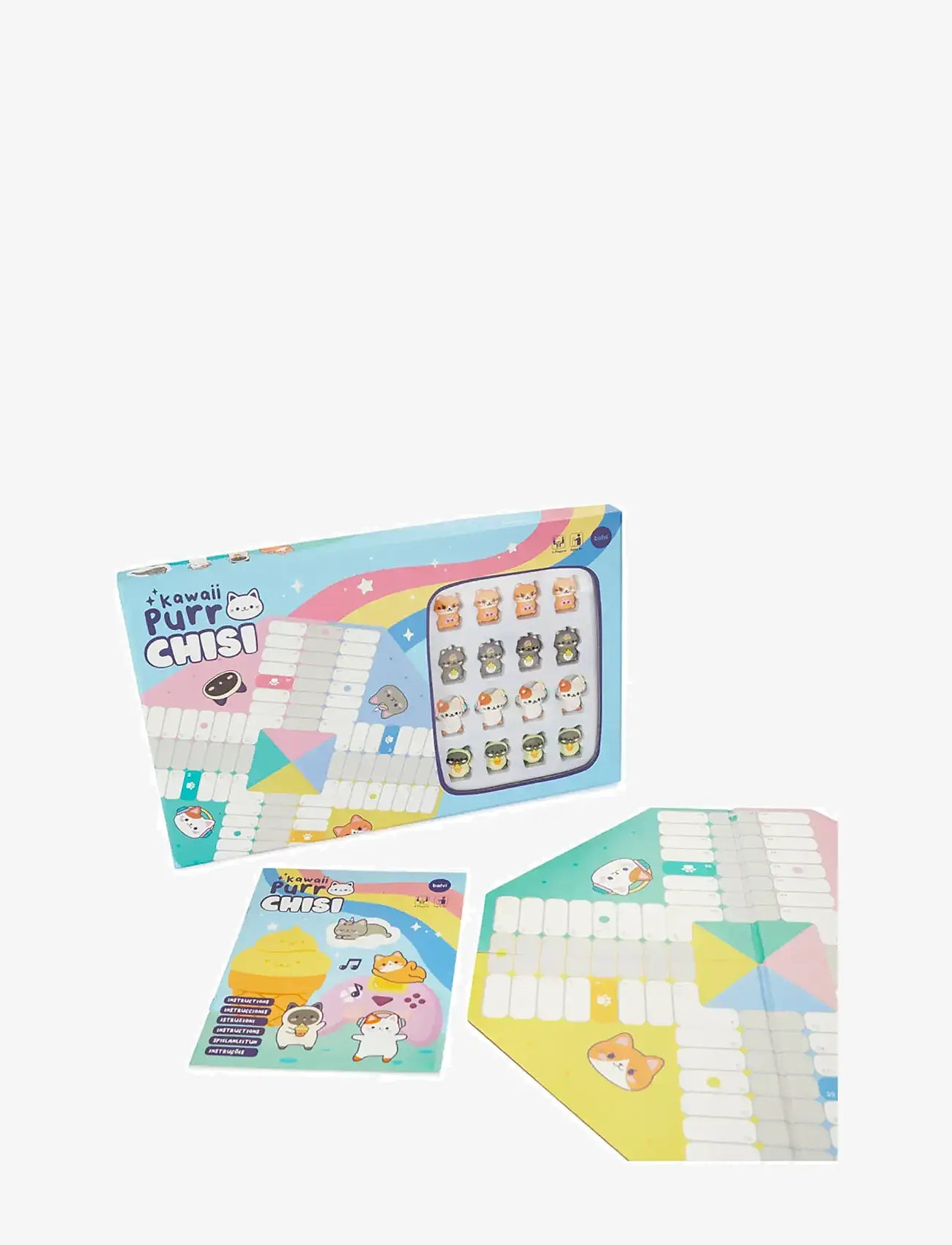 Balvi - Ludo Board Game,Kawaii Purrchisi - achat par prix - pastel colored - 3
