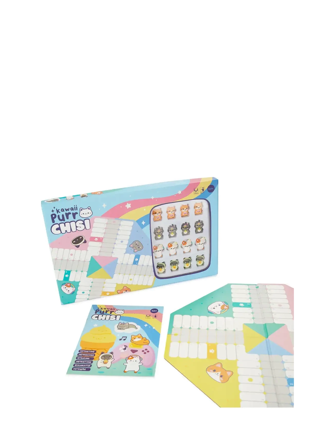 Balvi - Ludo Board Game,Kawaii Purrchisi - iepērcies pēc cenas - pastel colored - 3