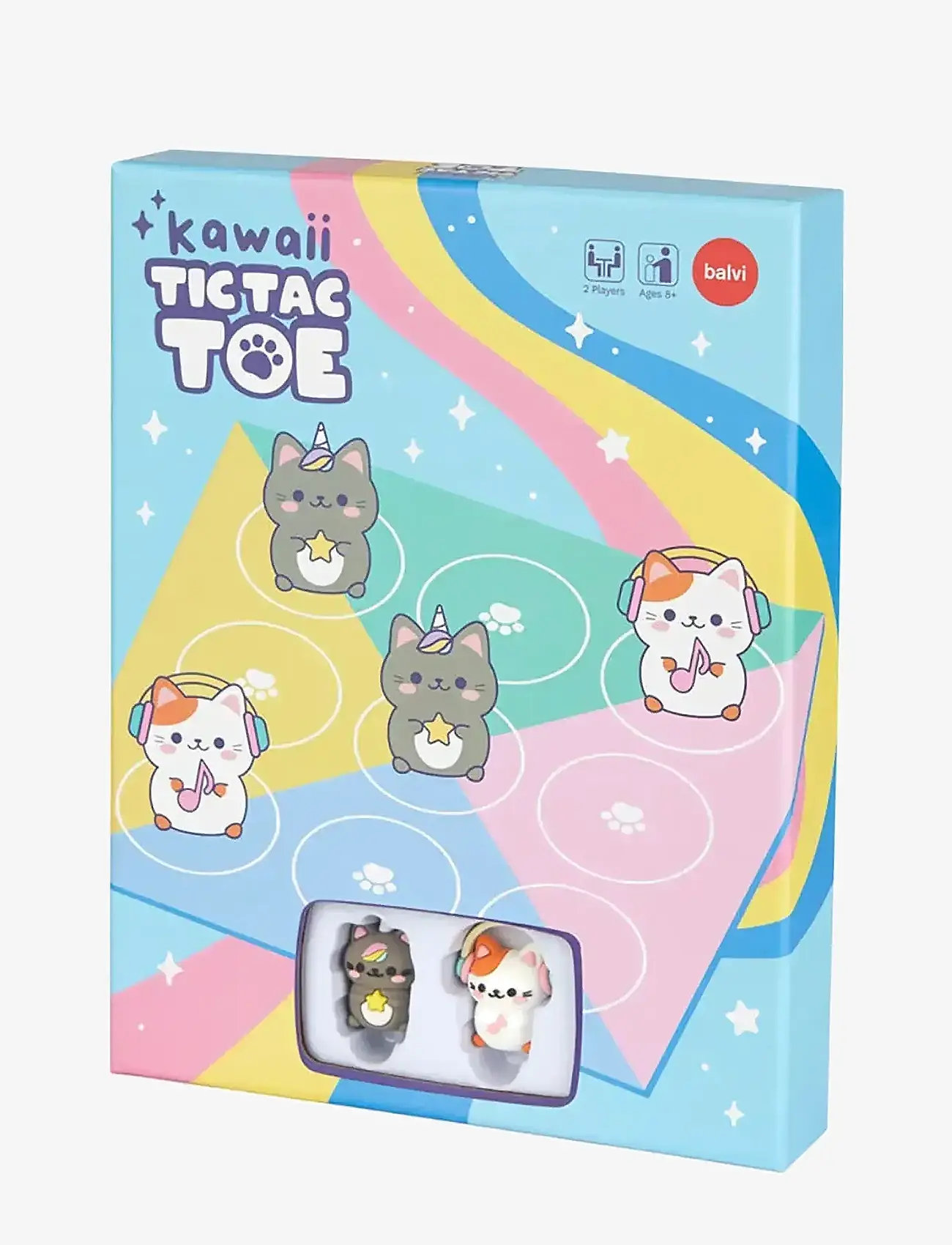 Balvi - Spil Tic Tac Toe Kawaii - spil & puslespil - pastel colored - 0