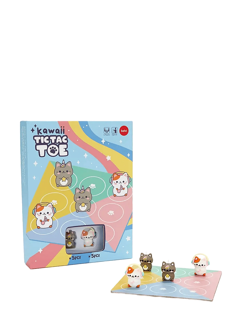 Balvi - Game,Tic Tac Toe Kawaii - mängud ja pusled - pastel colored - 2