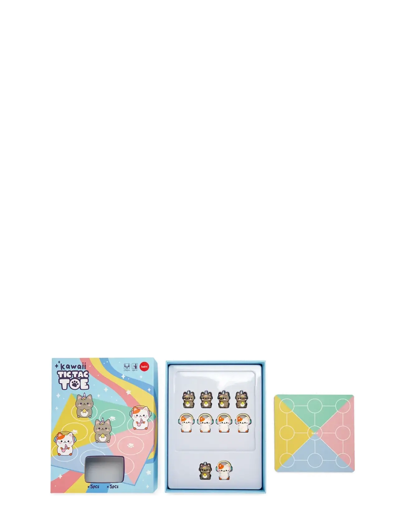 Balvi - Game,Tic Tac Toe Kawaii - die niedrigsten preise - pastel colored - 4