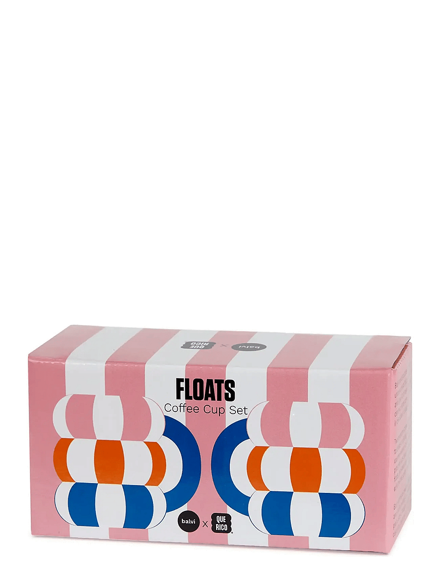 Balvi - Set of 2 Ceramic Coffee Cups Floats - espressotassid - blue/multicolored - 2