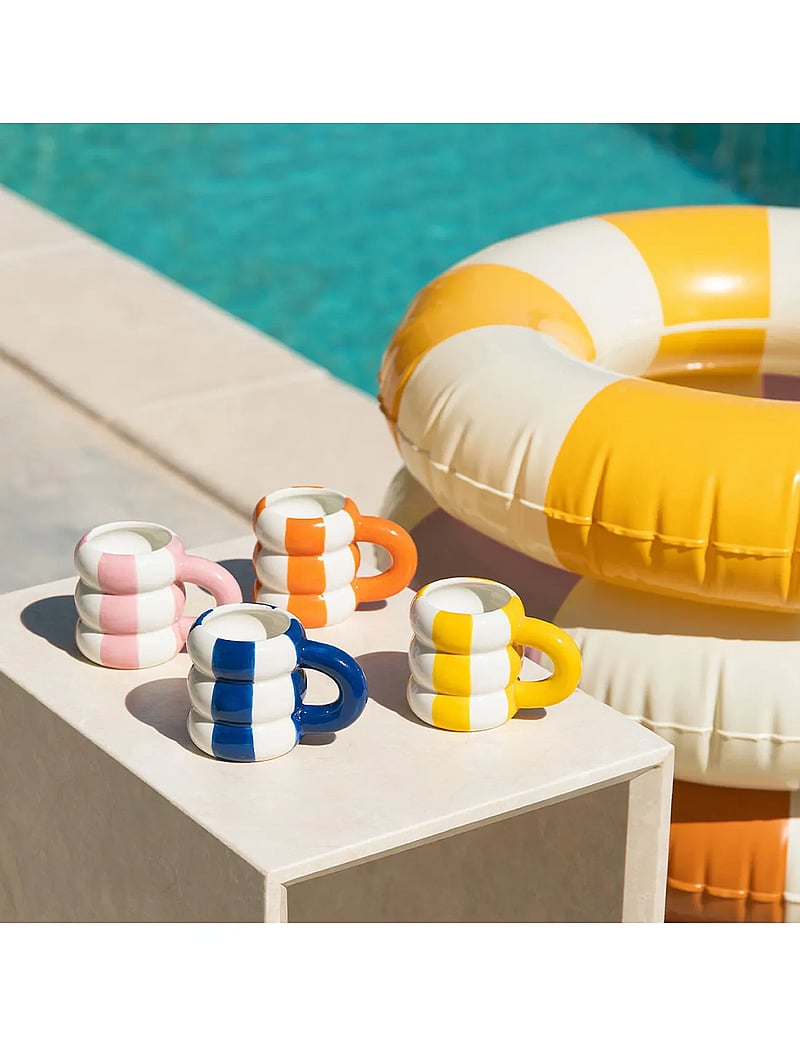 Balvi - Set of 4 Ceramic Coffee Cups Floats, mixed colors - kaffetassen - multicolored - 5