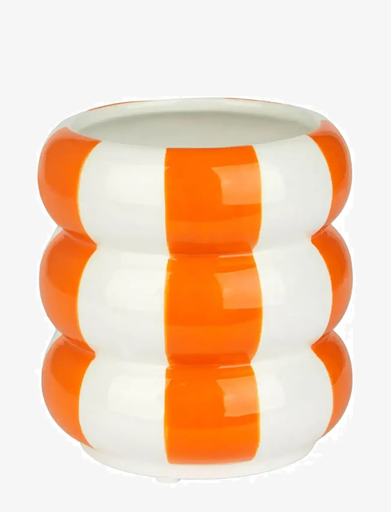 Balvi - Ceramic plant pot Floats - osta hinna alusel - orange/ white - 0