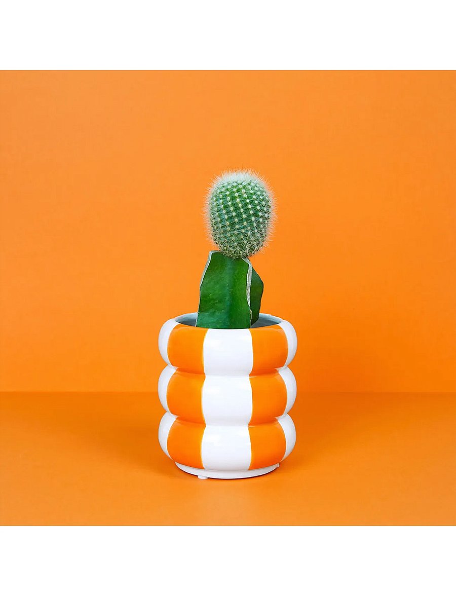 Balvi - Ceramic plant pot Floats - madalaimad hinnad - orange/ white - 5