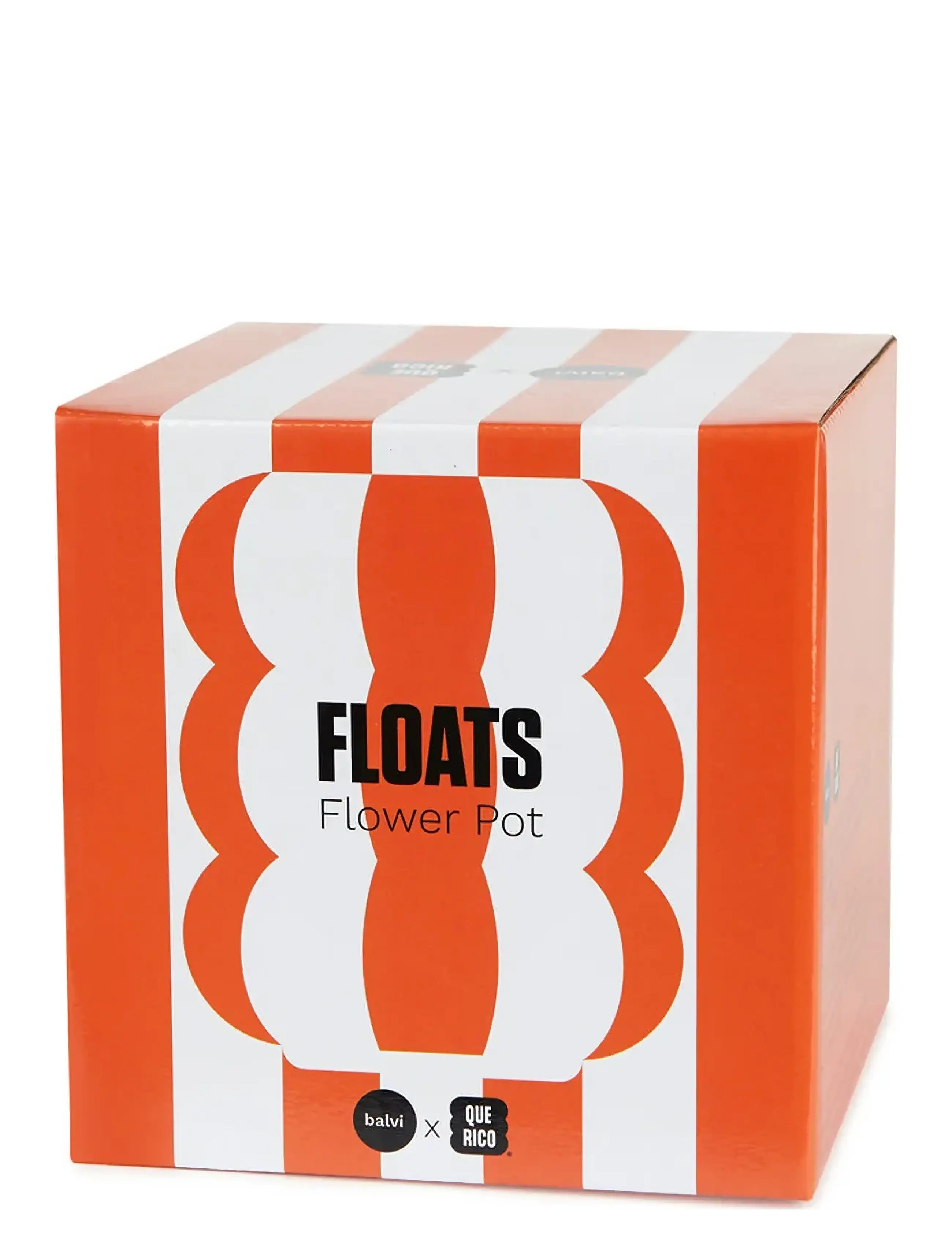 Balvi - Keraaminen kukkaruukku kelluu, oranssi, 12 cm - ruukut - orange/ white - 2