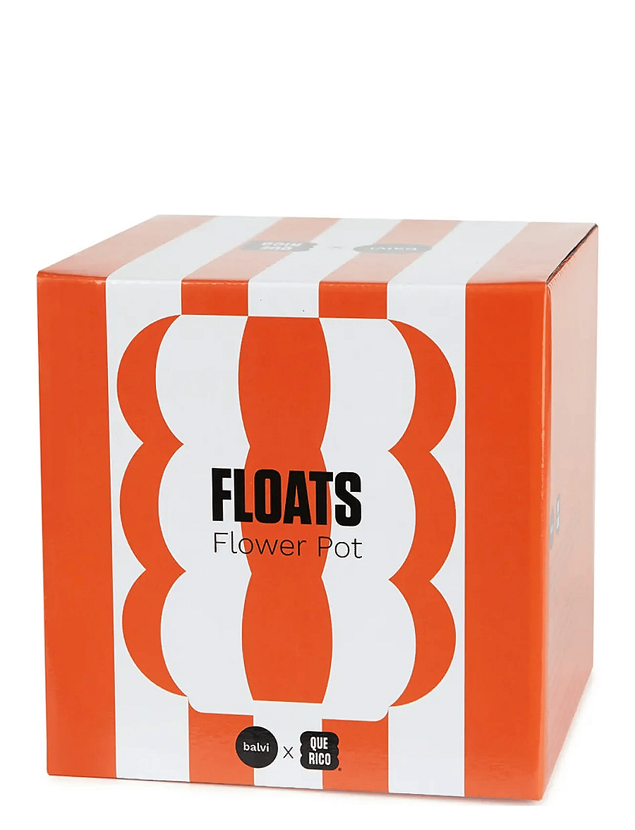 Balvi - Ceramic plant pot Floats - madalaimad hinnad - orange/ white - 2