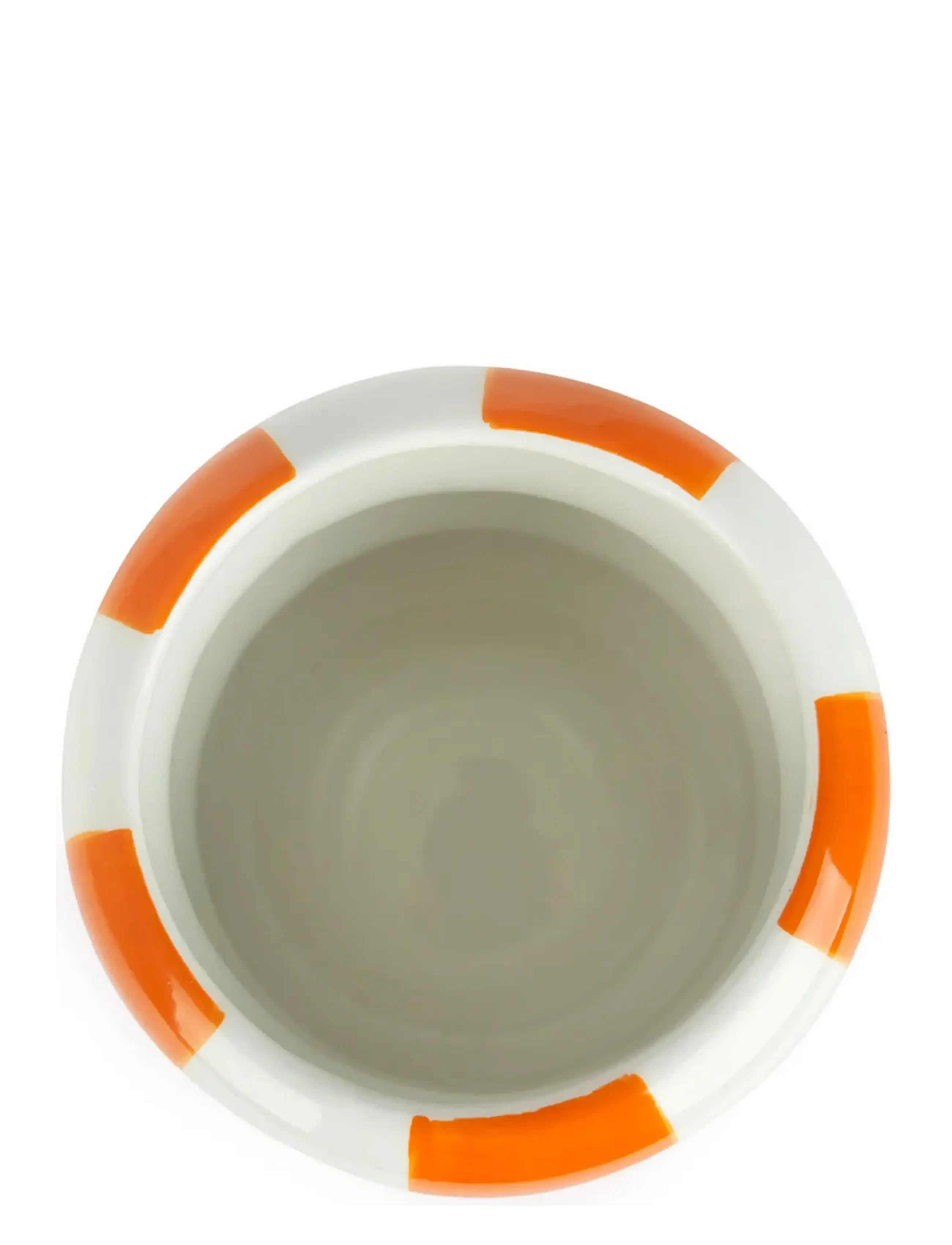 Balvi - Keraaminen kukkaruukku kelluu, oranssi, 12 cm - ruukut - orange/ white - 3