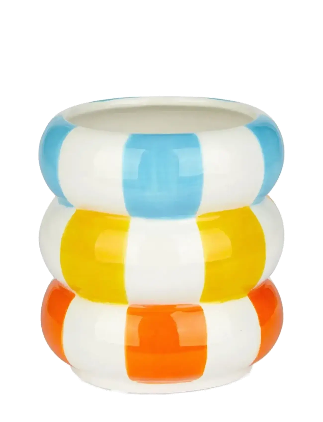 Balvi Keramiske Urtepotteskjuler, Flerfarvet 12 Cm, H:12 cm, Decoration, Mehrfarbig/gemustert - Flower Pots, Homeware