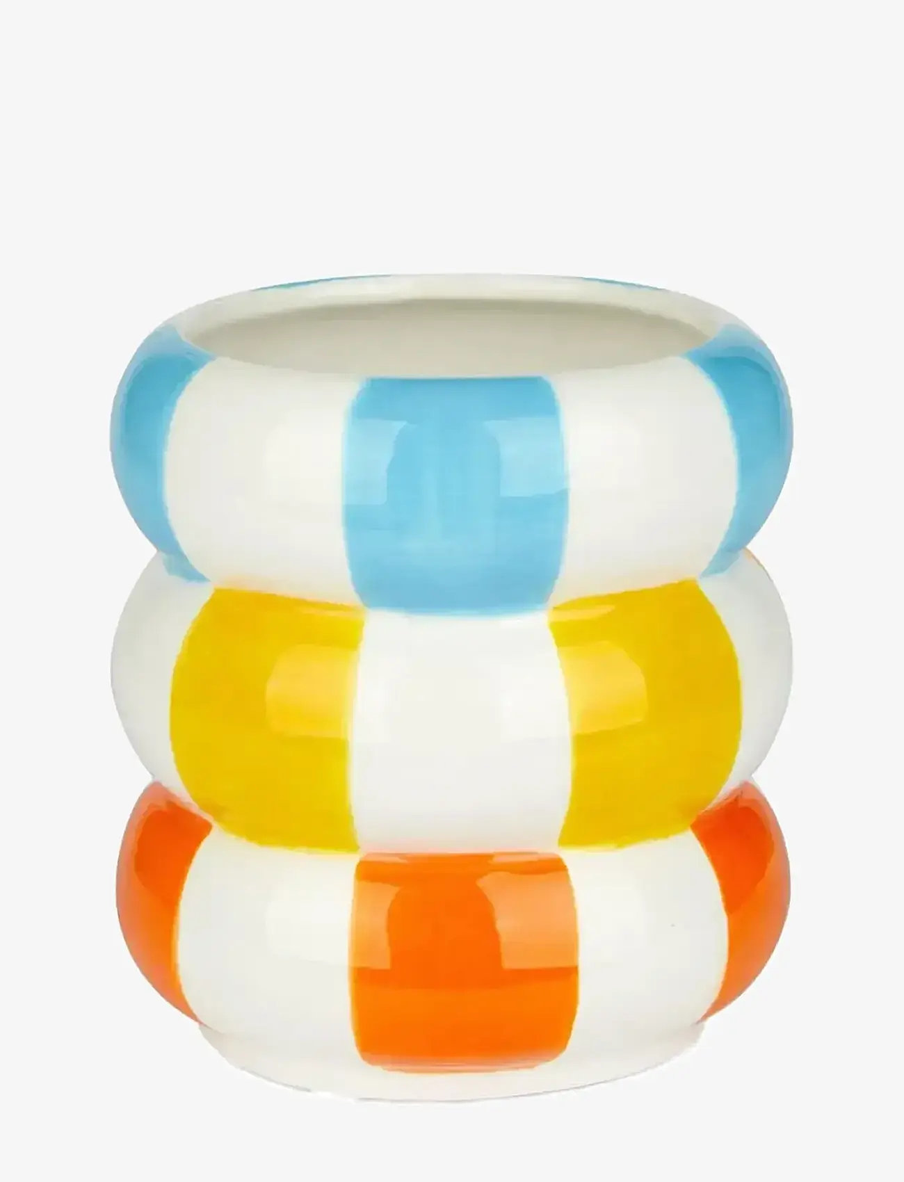 Balvi - Keramiske urtepotteskjuler, flerfarvet 12 cm - krukker - multicolored - 0