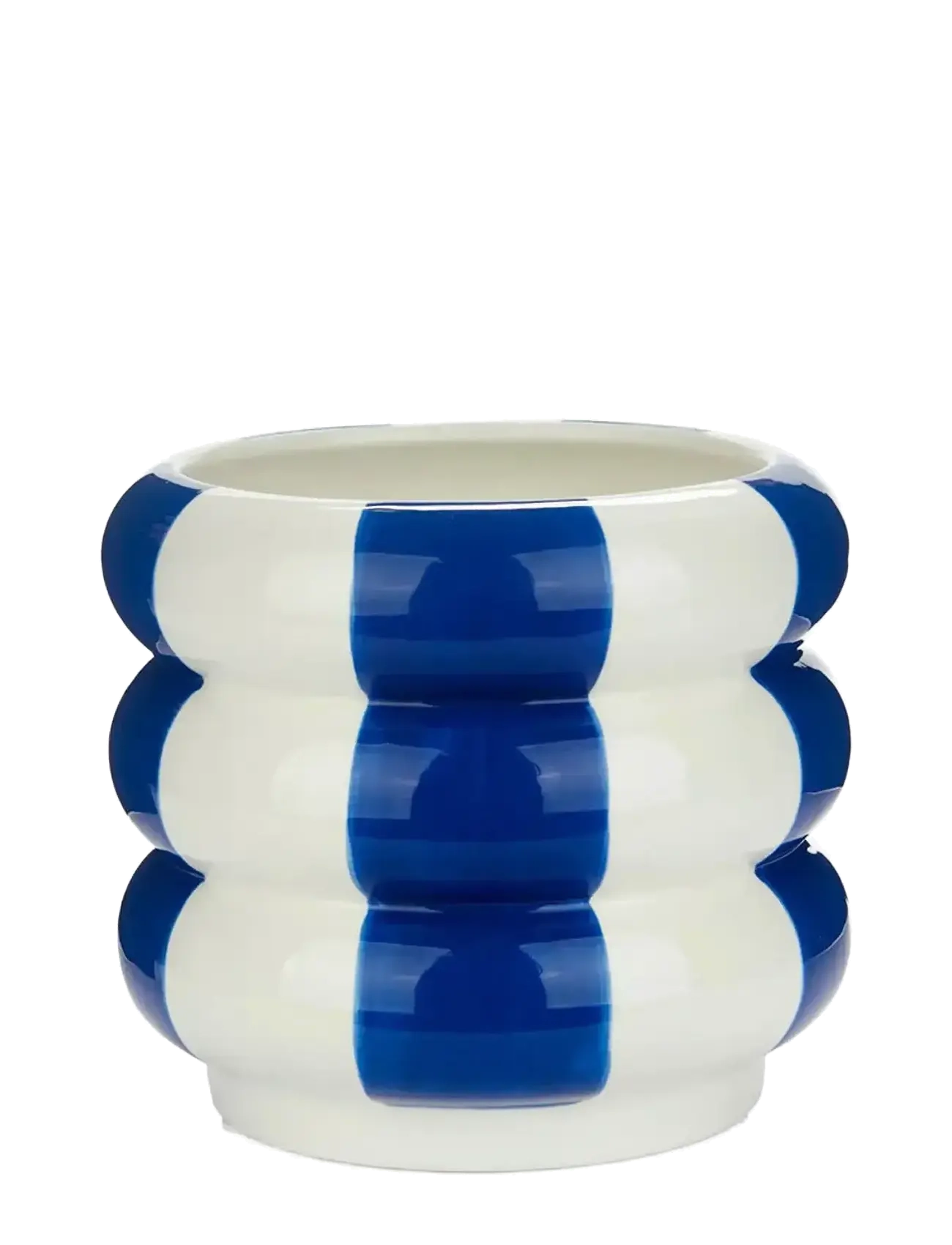 BALVI Keramik Urtepotte Flyder, Blå, 14.5 Cm Blau - H:14.5CM - Unisex
