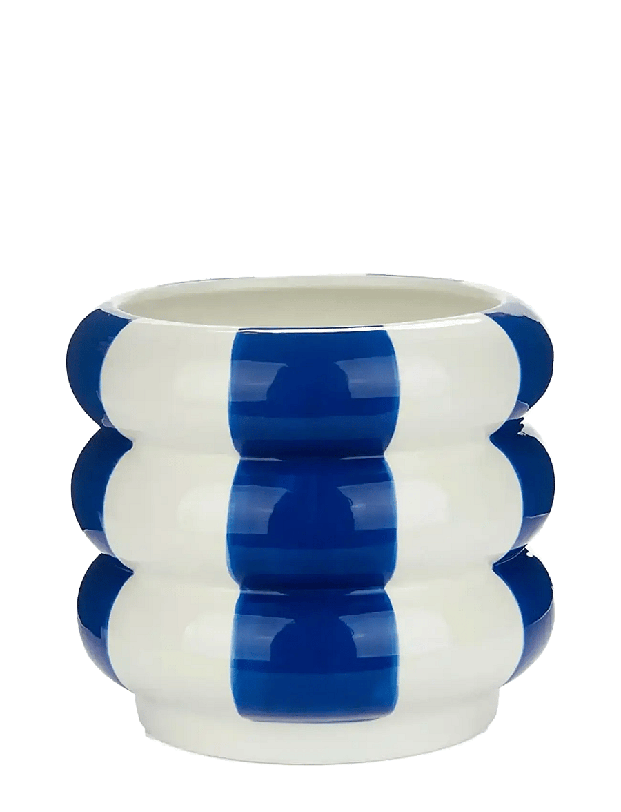 Balvi - Ceramic plant pot Floats - blumentöpfe - blue/ white - 0