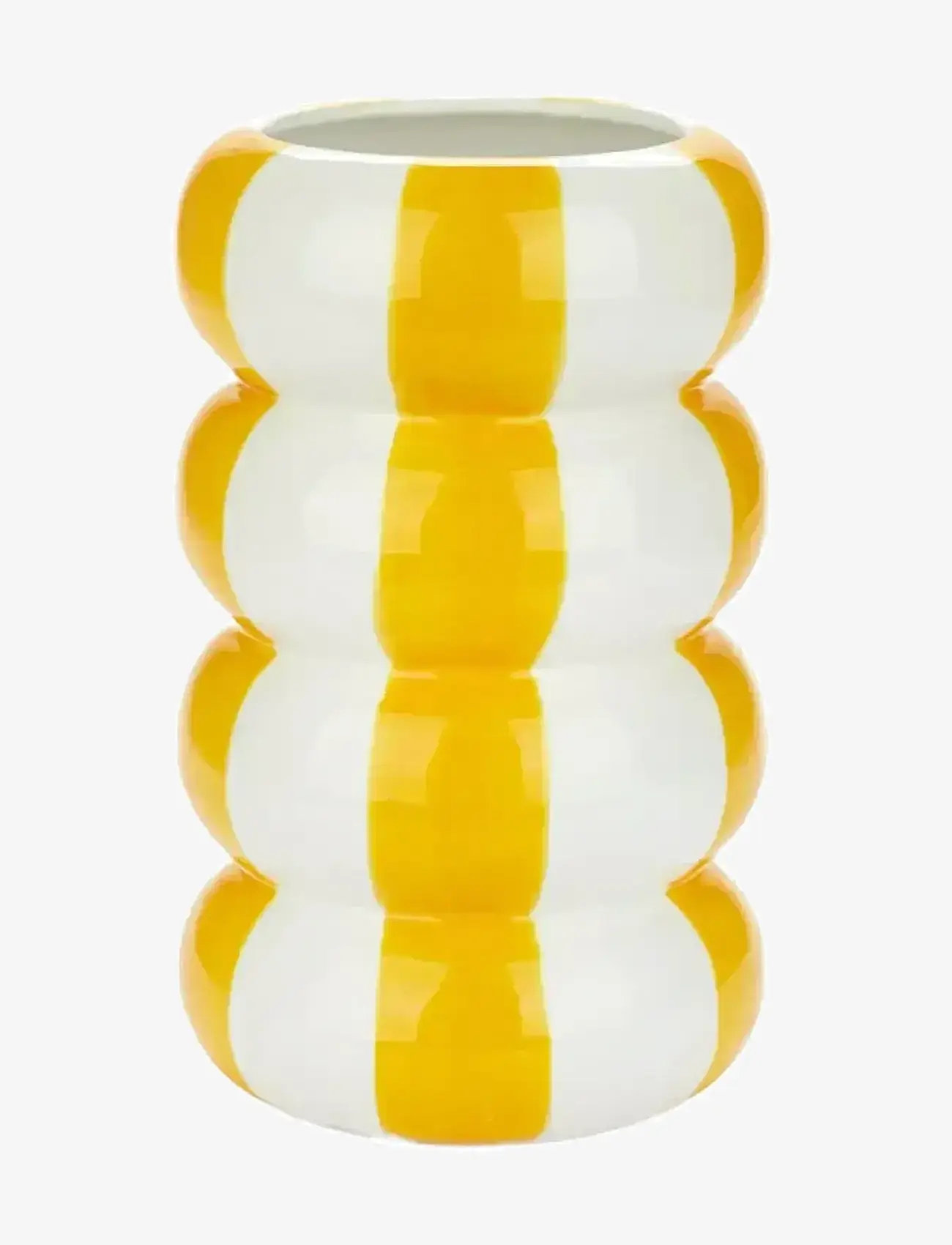 Balvi - Ceramic vase Floats - vāzes - yellow/ white - 0