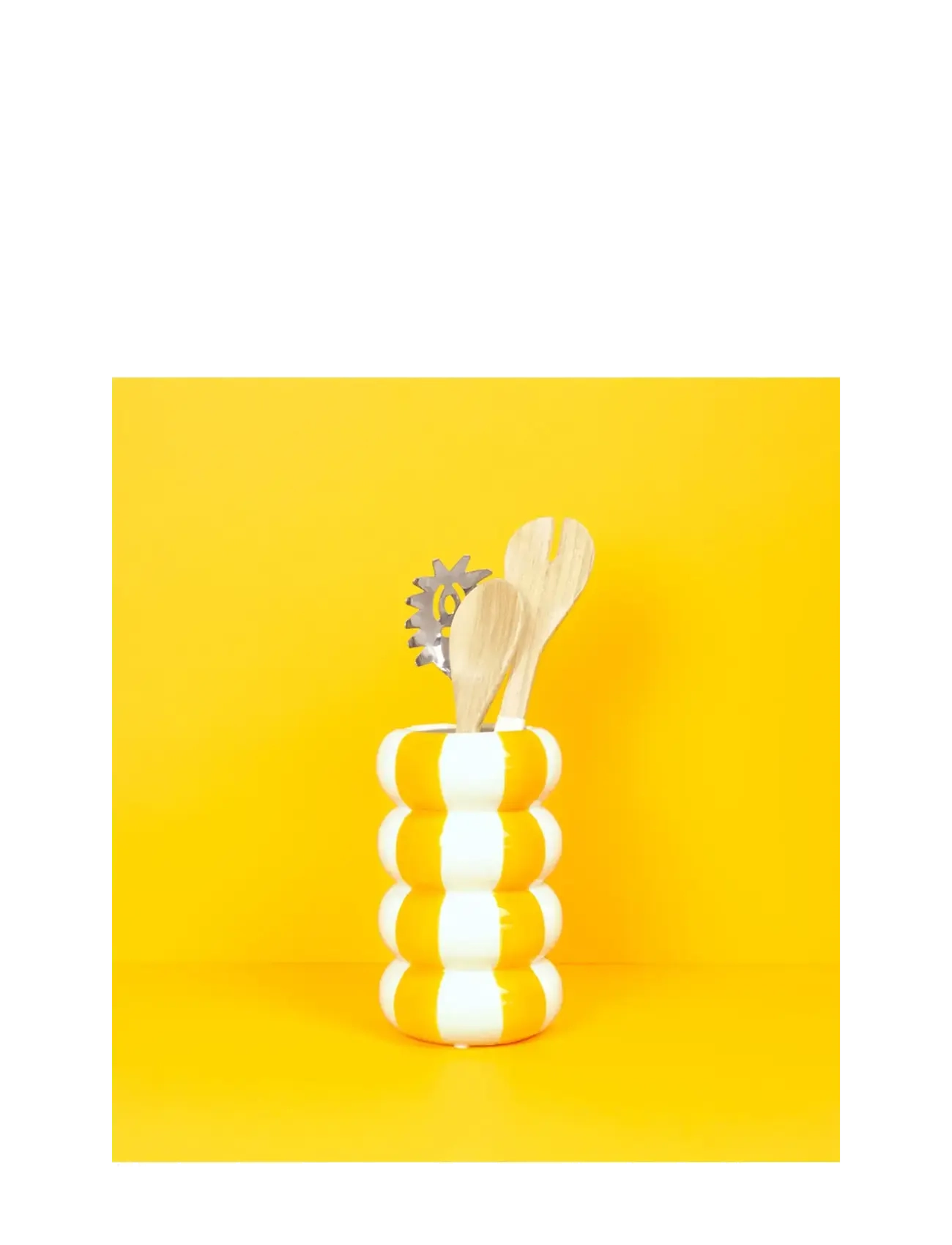 Balvi - Ceramic vase Floats - geburtstagsgeschenke - yellow/ white - 4