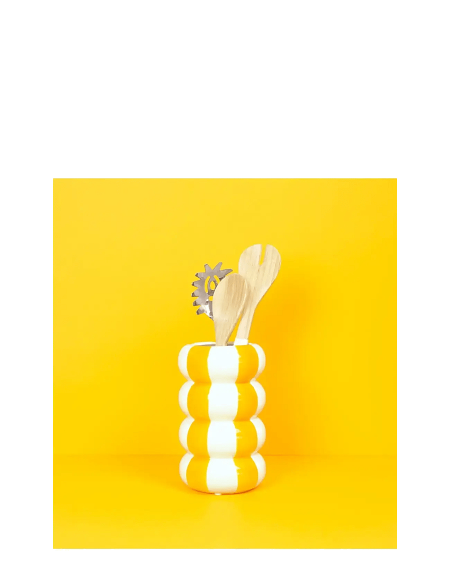 Balvi - Ceramic vase Floats - vasen - yellow/ white - 4