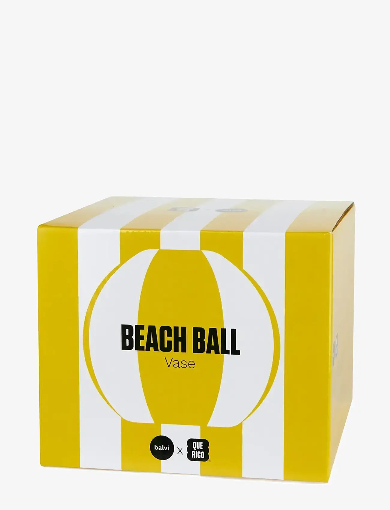 Balvi - Ceramic vase Beachball. Yellow 14 cm - nach preis einkaufen - yellow/ white - 2