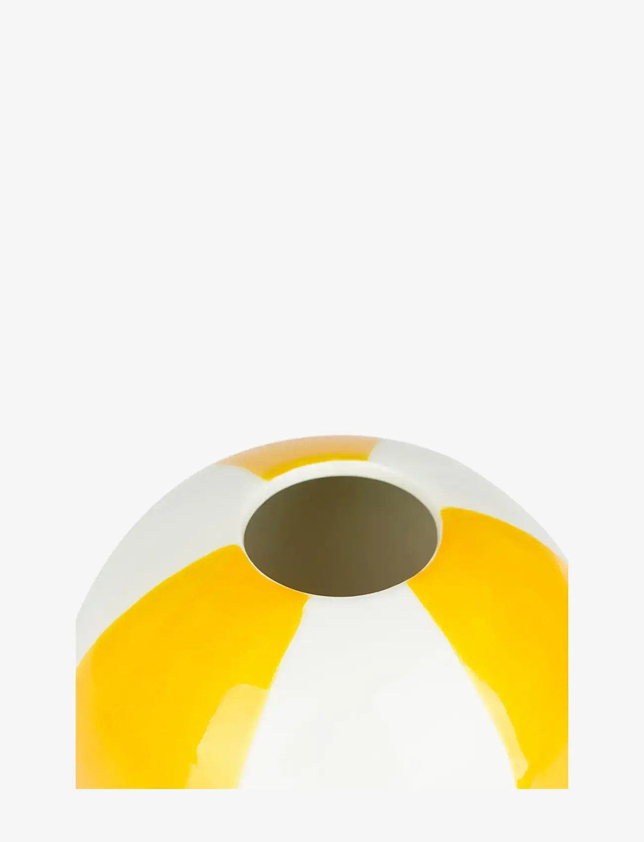 Balvi - Ceramic vase Beachball. Yellow 14 cm - nach preis einkaufen - yellow/ white - 3