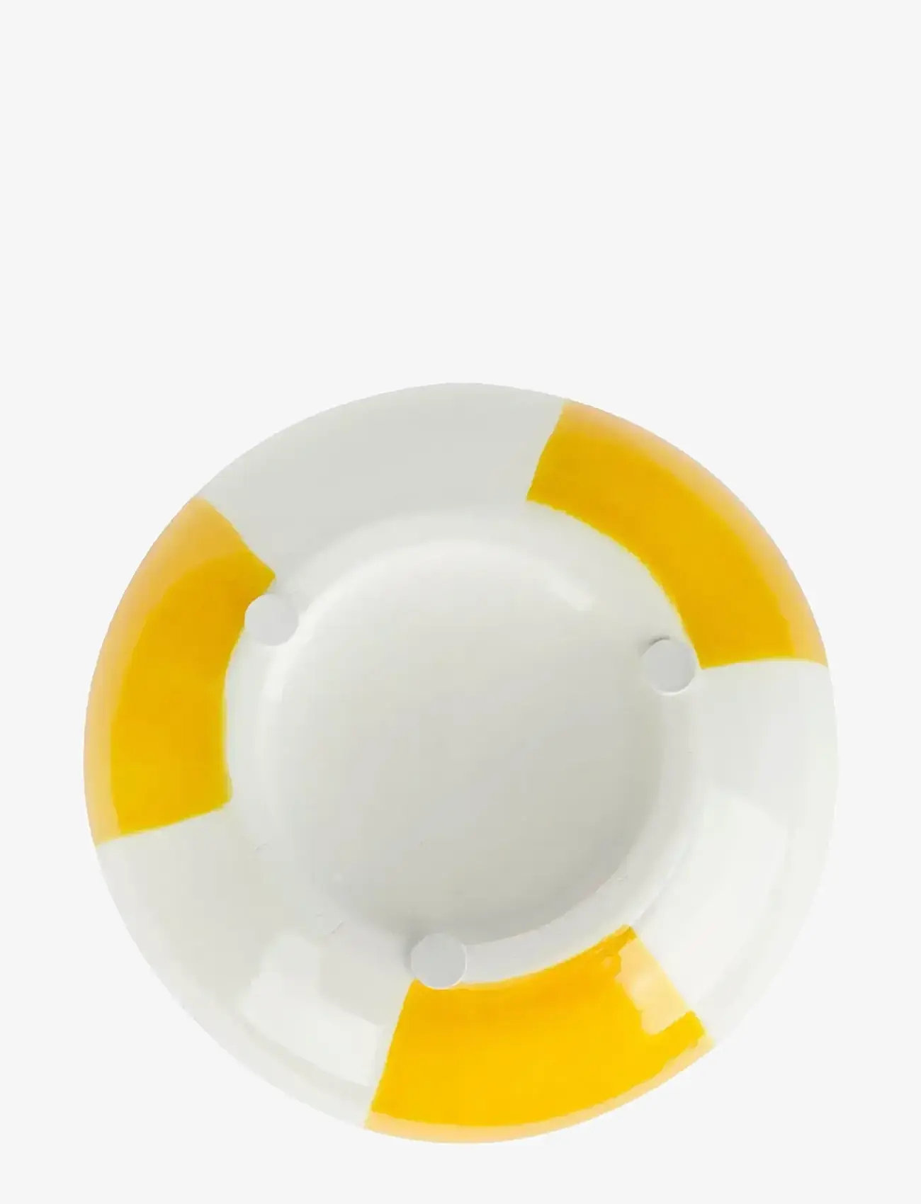 Balvi - Ceramic vase Beachball. Yellow 14 cm - nach preis einkaufen - yellow/ white - 4