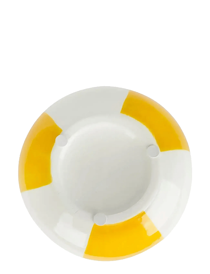 Balvi - Ceramic vase Beachball. Yellow 14 cm - nach preis einkaufen - yellow/ white - 4