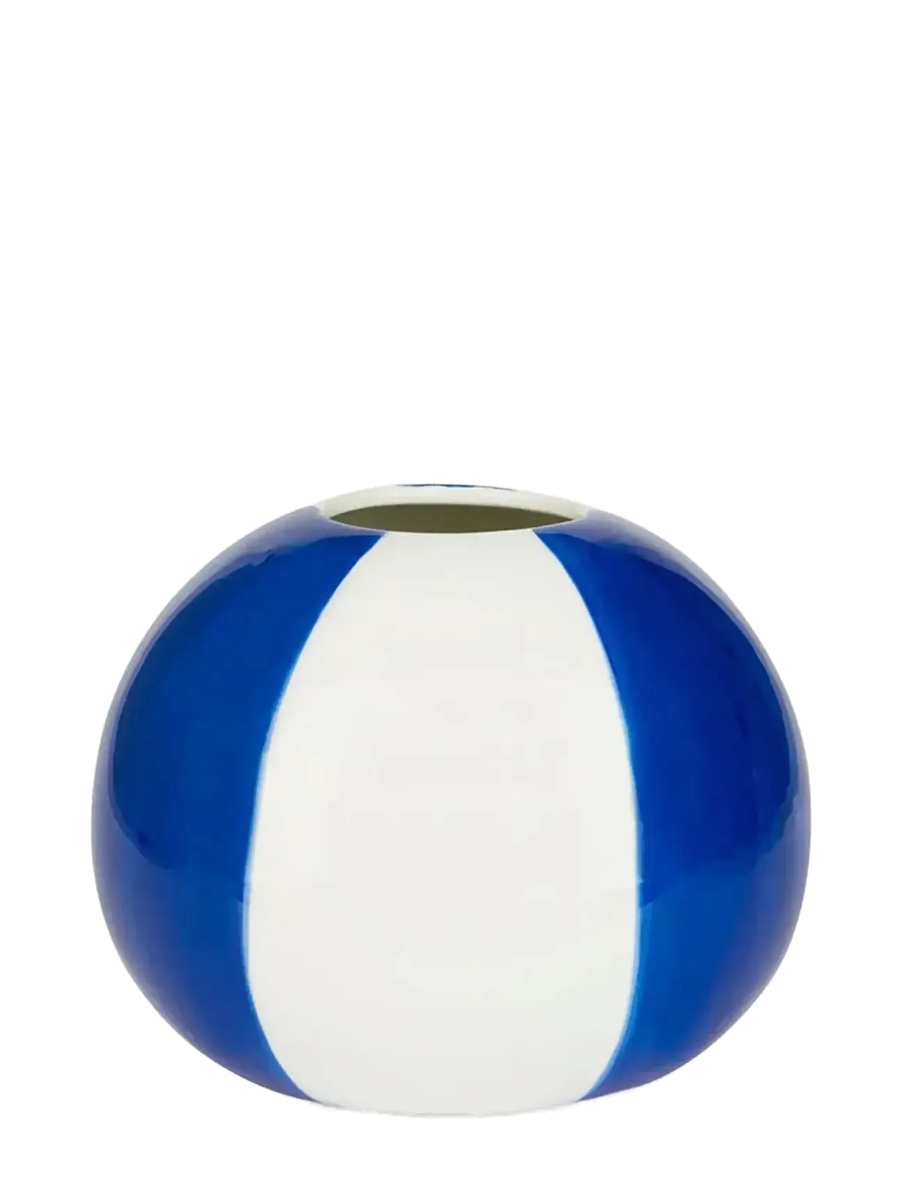 Balvi Keramik Vase Beachball, Blå 14 cm, H:14 cm, Blue, Vases > Other Vases, Unisex