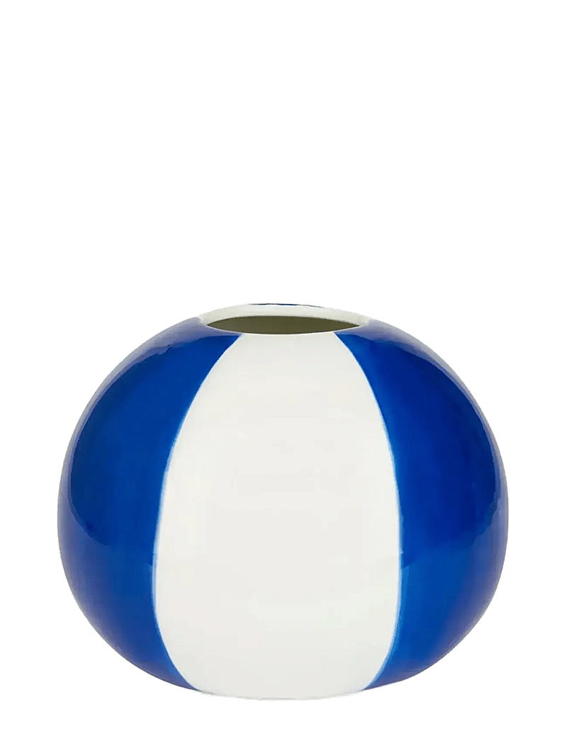 Balvi - Ceramic vase Beachball. Blue 14 cm - vaasid - blue/ white - 0