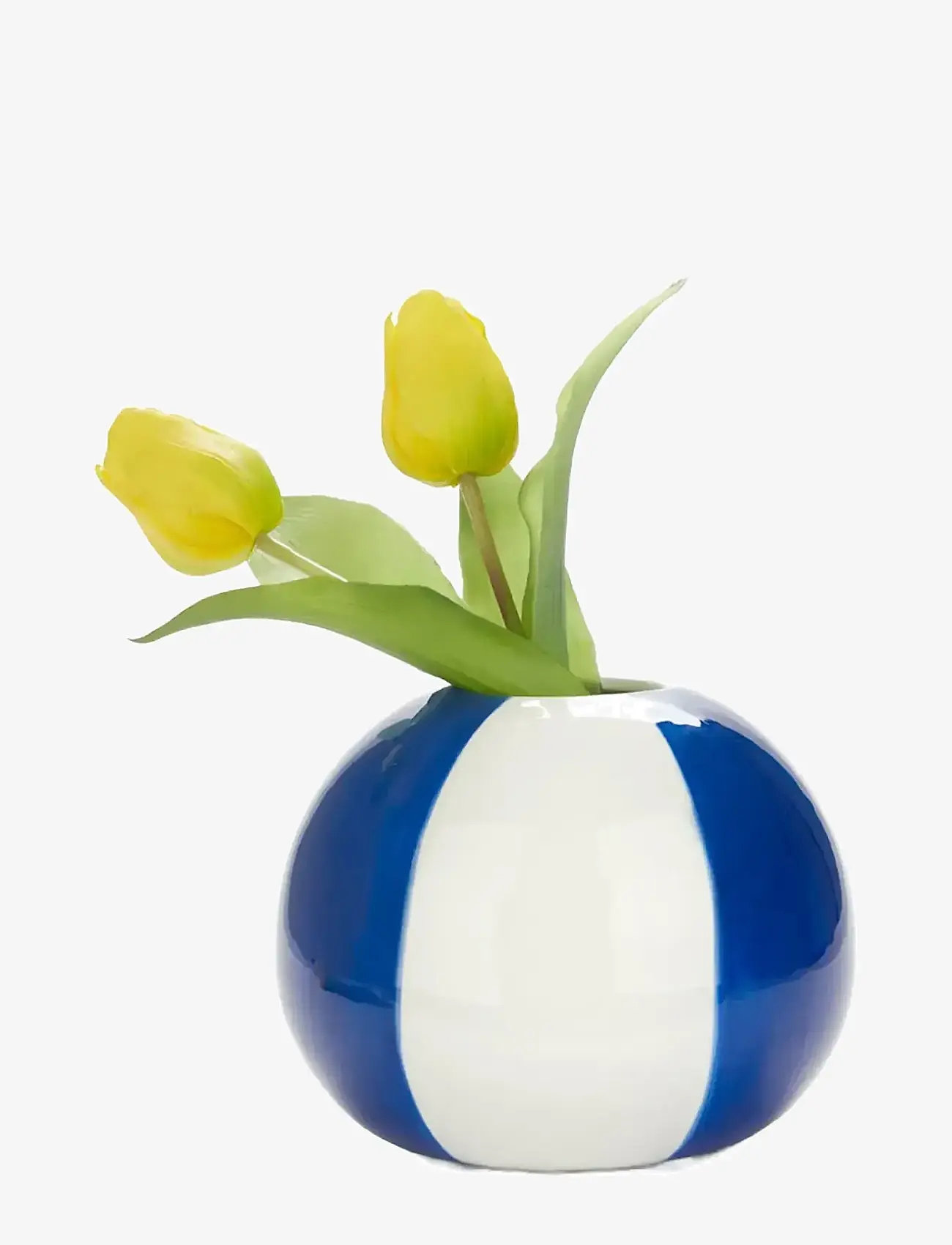 Balvi - Ceramic vase Beachball. Blue 14 cm - vaasid - blue/ white - 1