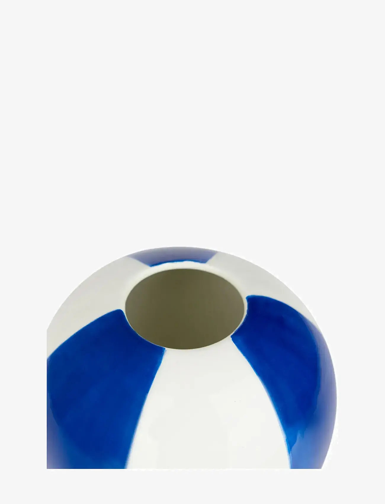 Balvi - Ceramic vase Beachball. Blue 14 cm - vaasid - blue/ white - 3