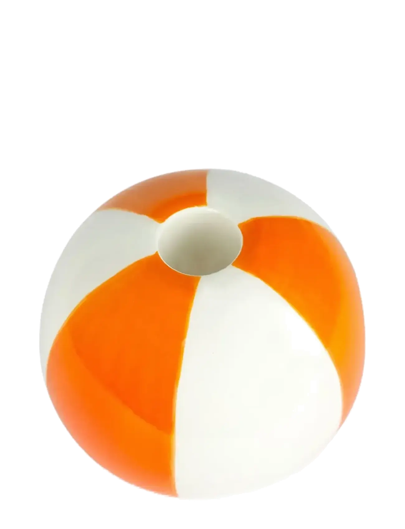 BALVI Keramisk Lysestage Beachball, Orange 8 Cm Orange - H:8CM - Unisex