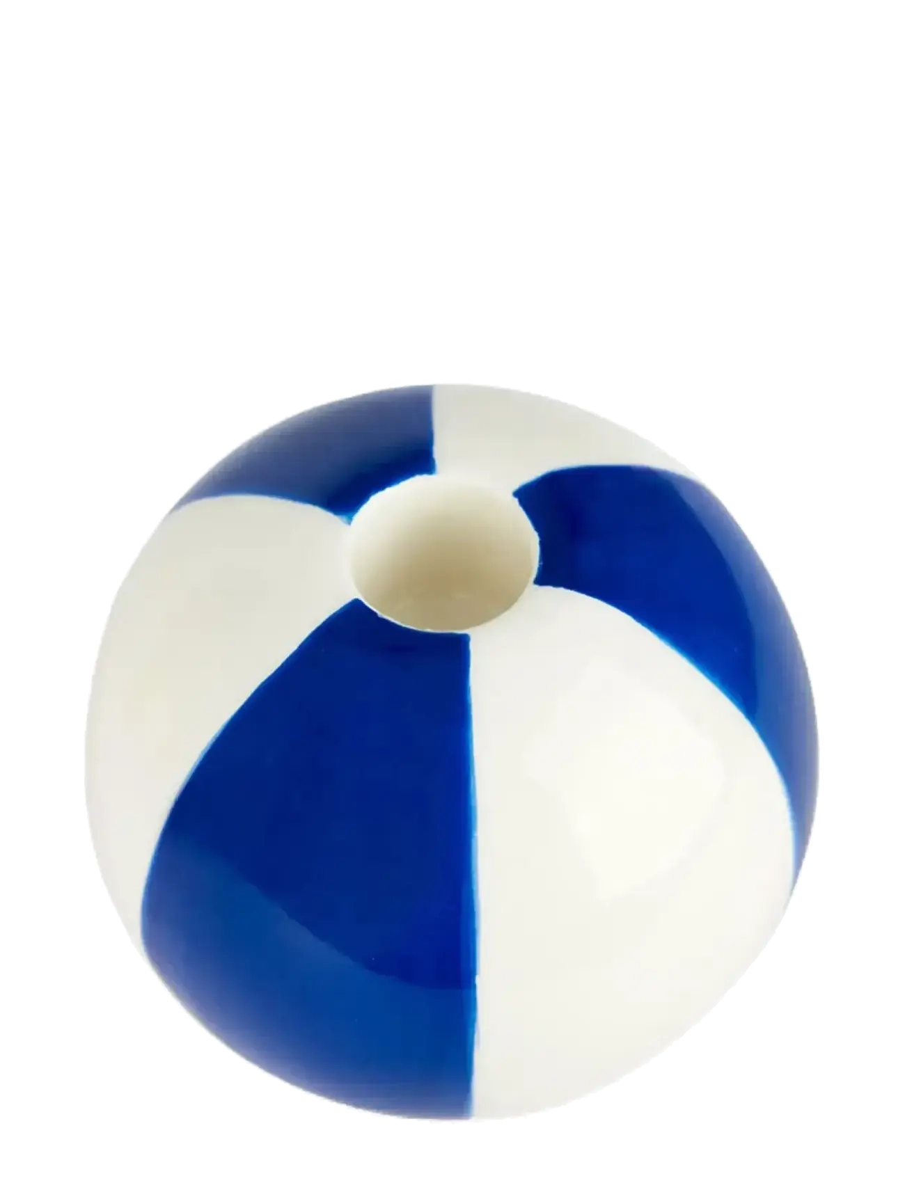BALVI Keramisk Lysestage Beachbold, Blå 8 Cm Blau - H:8CM - Unisex