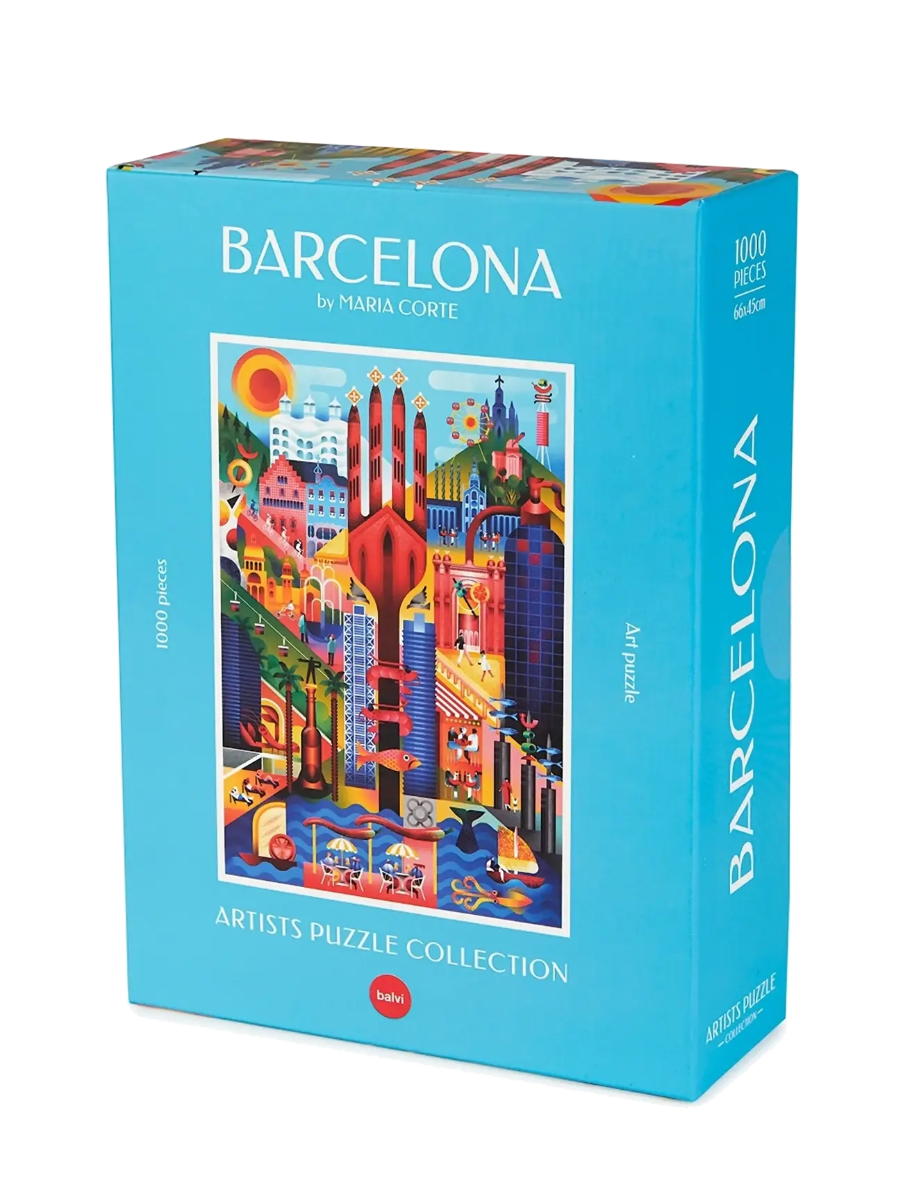BALVI Puslespil Barcelona 1000 Brikker Blau - One Size - Unisex