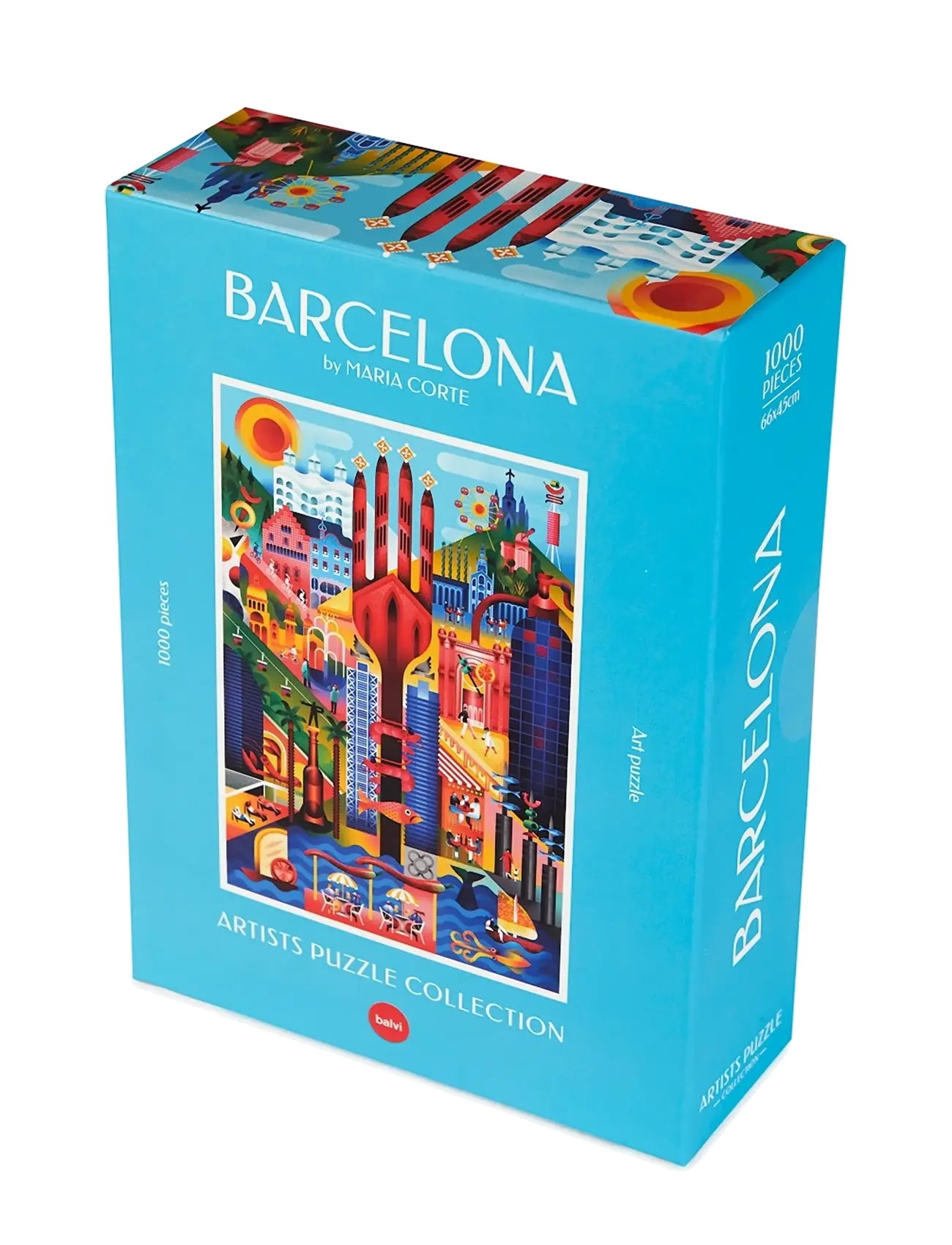 Balvi - Pussel Barcelona 1000 bitar - spel & pussel - turquise - 2