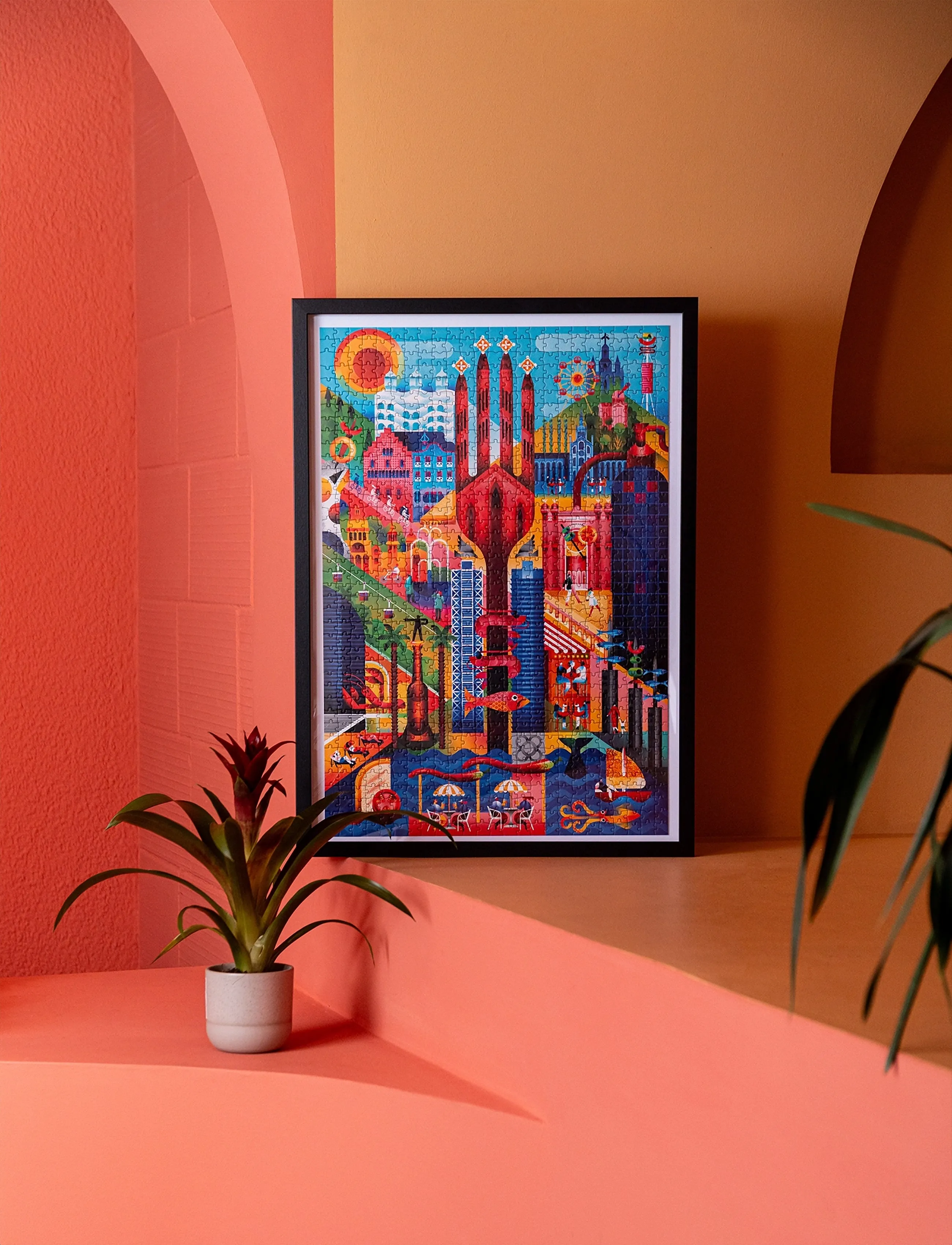 Balvi Puslespil Barcelona 1000 Brikker, One Size, Puzzles & Games, Blau - Puzzles, Homeware
