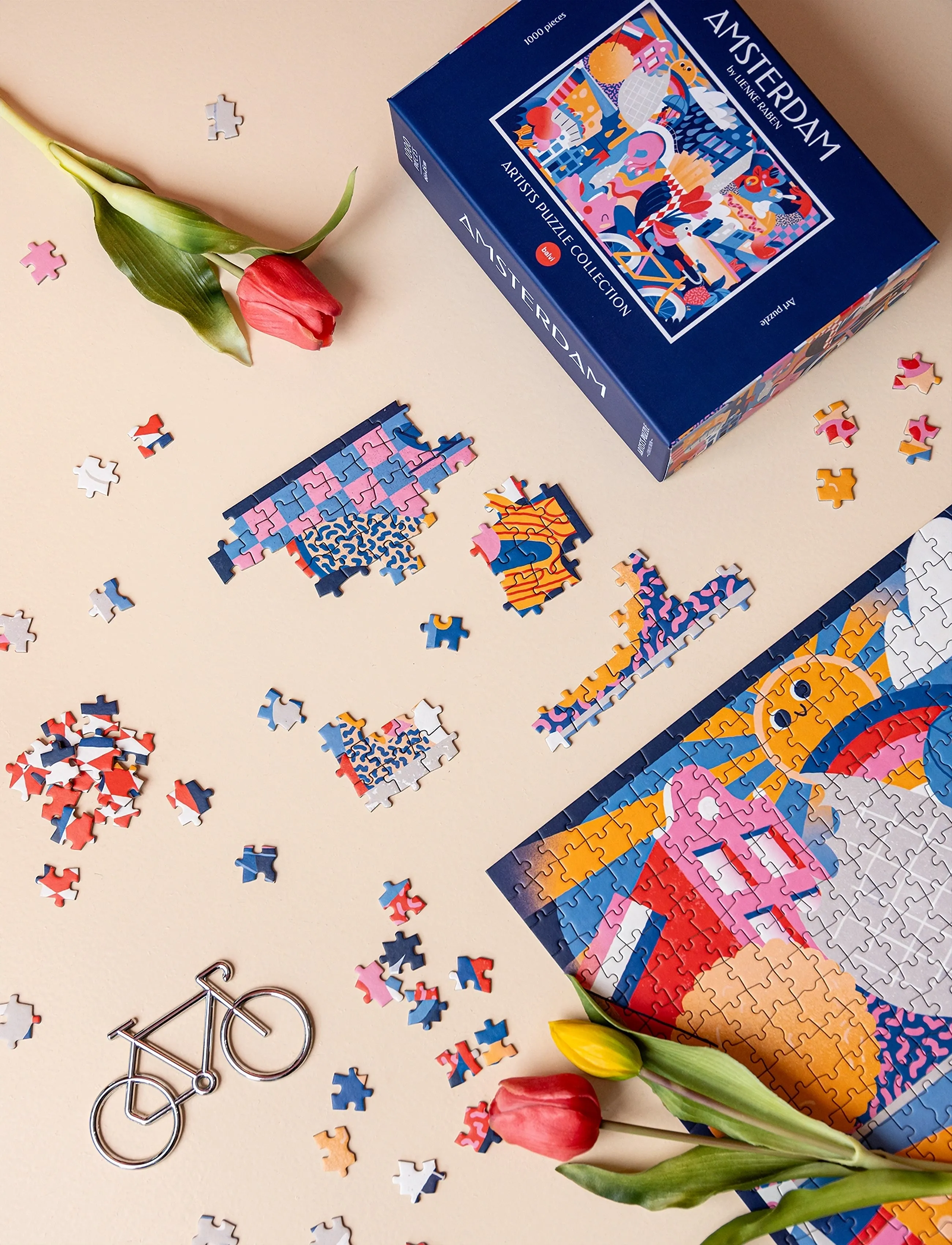 Balvi Puslespil Amsterdam 1000 Brikker, One Size, Puzzles & Games, Mehrfarbig/gemustert - Puzzles, Homeware