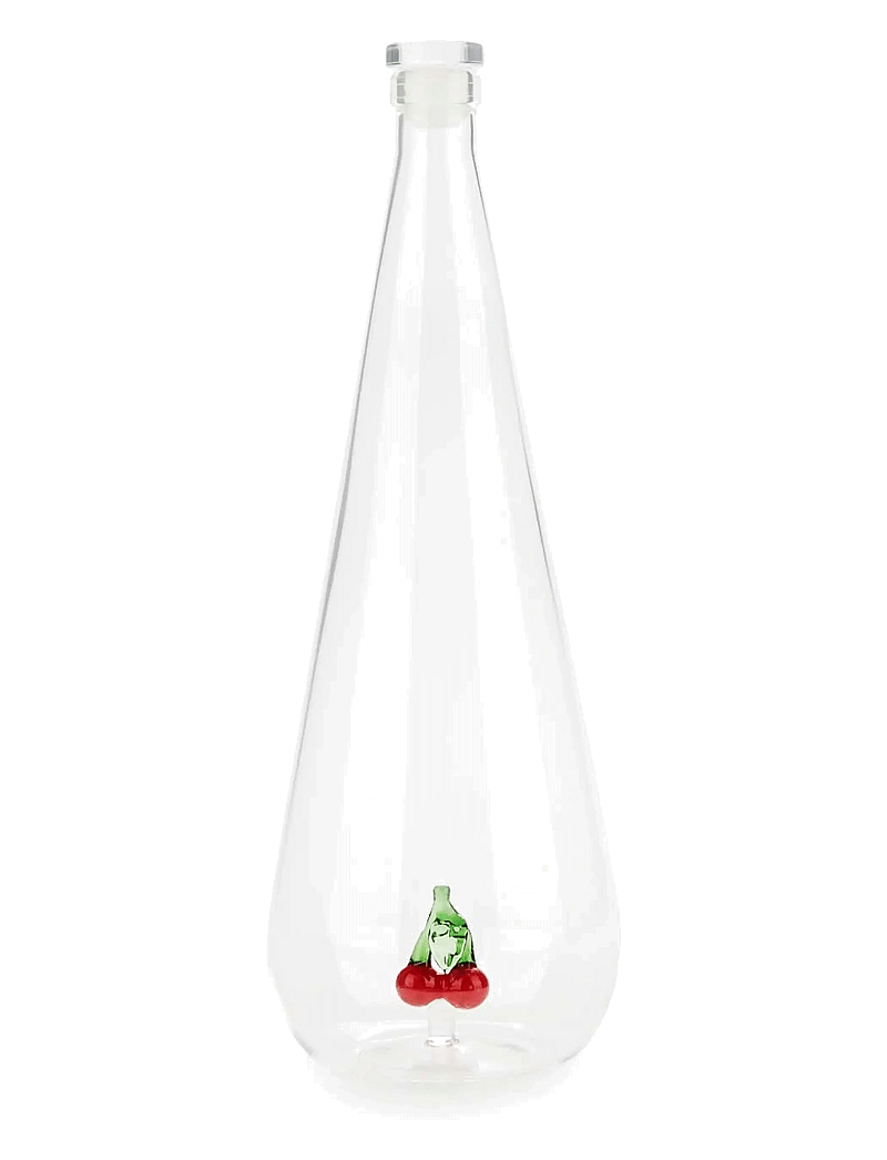 Balvi - Flaska Botanical Körsbar 1,0l, Borosilikatglas - veekannud - clear - 0