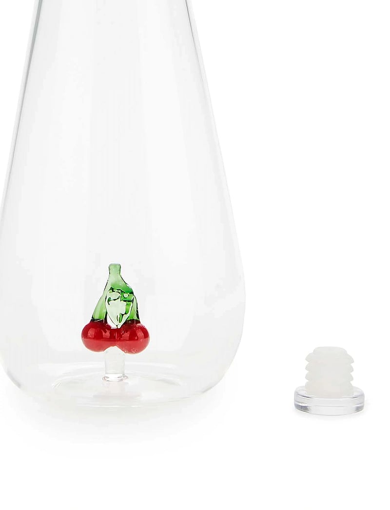 Balvi - Flaska Botanical Körsbar 1,0l, Borosilikatglas - veekannud - clear - 1