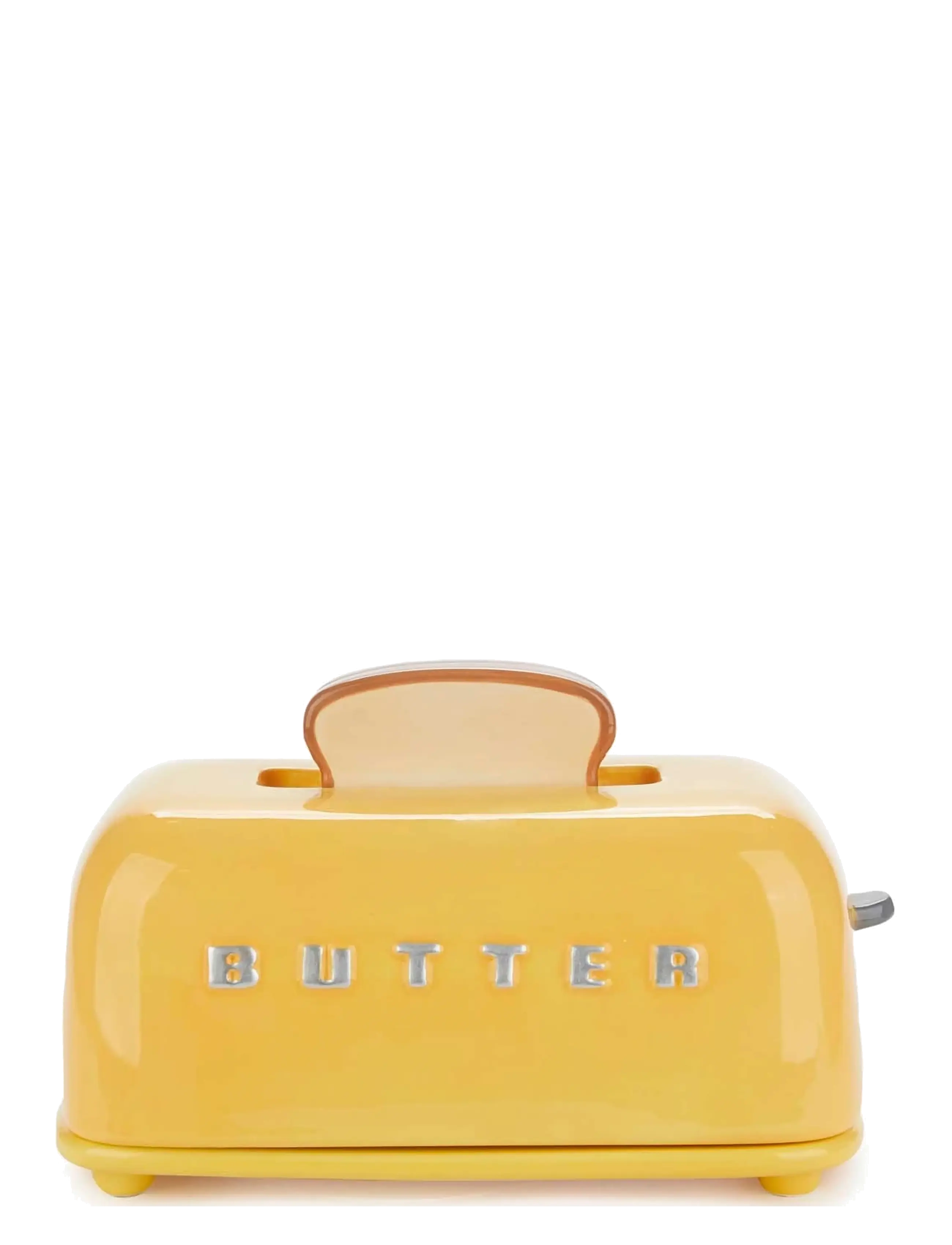 Balvi Smörbehållare Med Lock Toasty, Gul, 11.8X18.9X11.3 cm, Kitchen Storage, Gelb - Butter Cups, Homeware