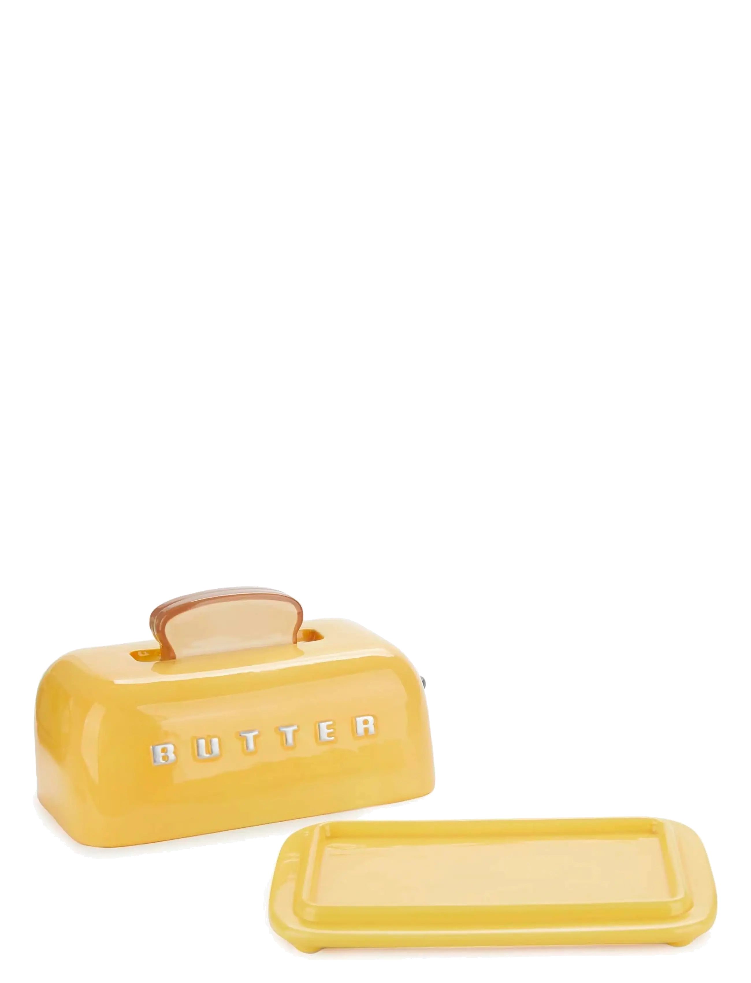 Balvi - Smörbehållare med lock Toasty,  Gul - smørskåle - yellow - 2